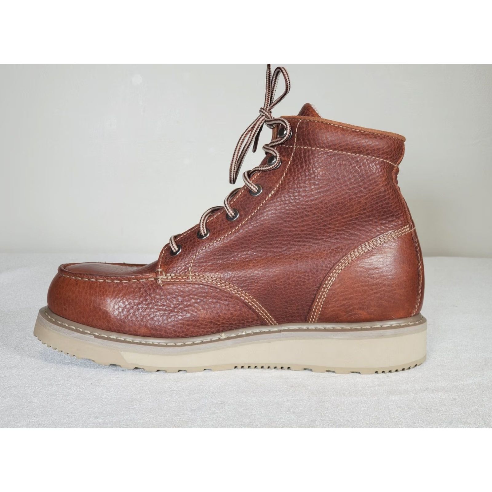 Timberland Timberland PRO Barstow 6" Moc Soft-Toe Wedge Work Boots Brown Leather Men's US 11 M Size US 11 / EU 44 - 3 Thumbnail