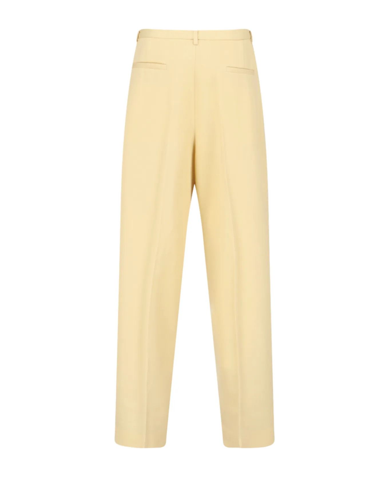 Jil Sander o1y1025 Casual Pant in Beige Size 27" / US 4 / IT 40 - 2 Thumbnail