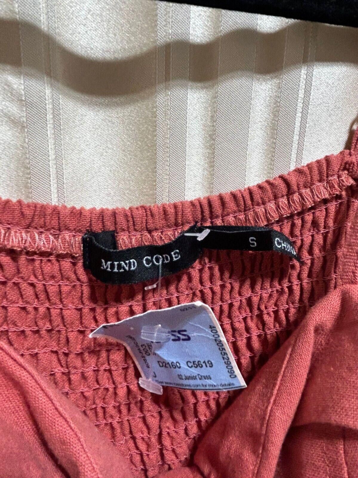 Designer Mind Code Rust Button-Front Jumpsuit with Pockets - Size S Size 28" / US 6 / IT 42 - 4 Thumbnail