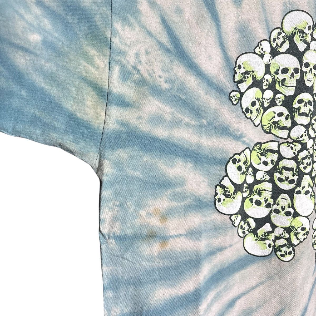 Vintage Vintage Y2K Lucky Clover Skulls Tie Dye T-Shirt / Affliction Size US XL / EU 56 / 4 - 6 Thumbnail