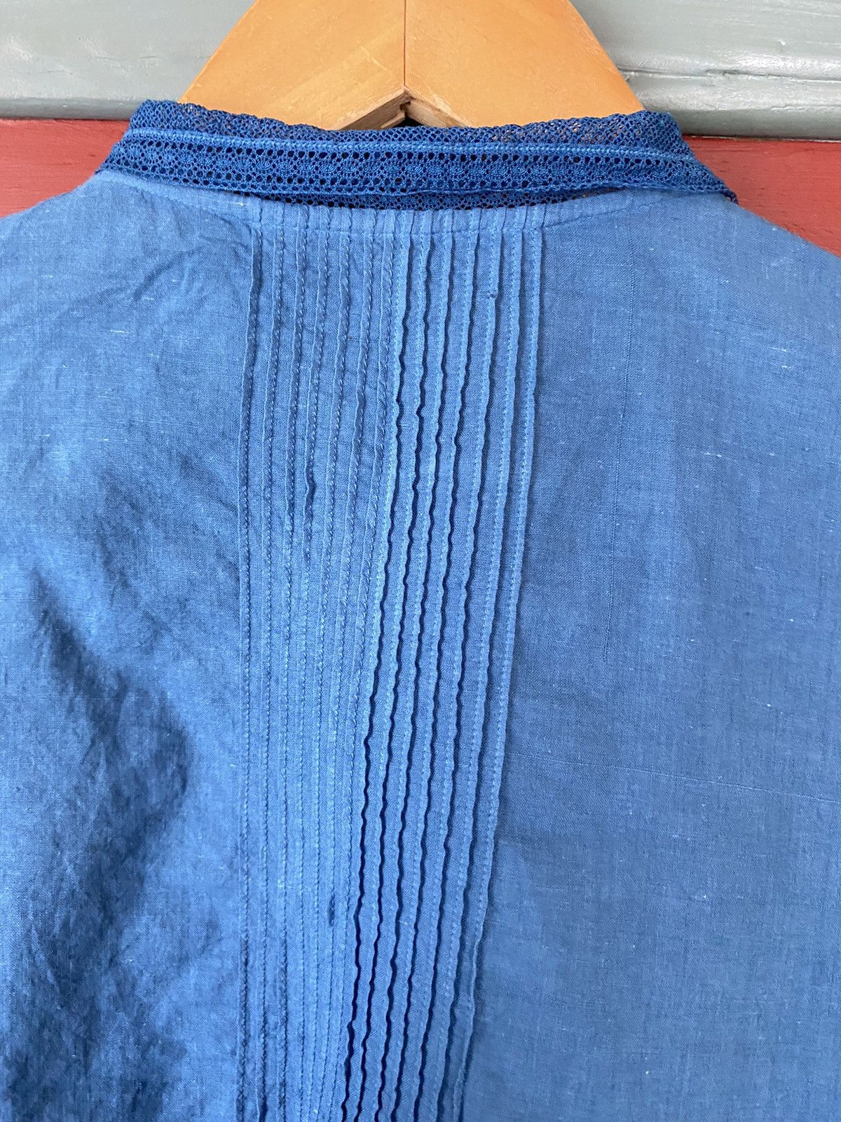 45rpm 45rpm Blue Indigo Embroidered Long-Sleeve Shirt Size XS / US 0-2 / IT 36-38 - 4 Thumbnail