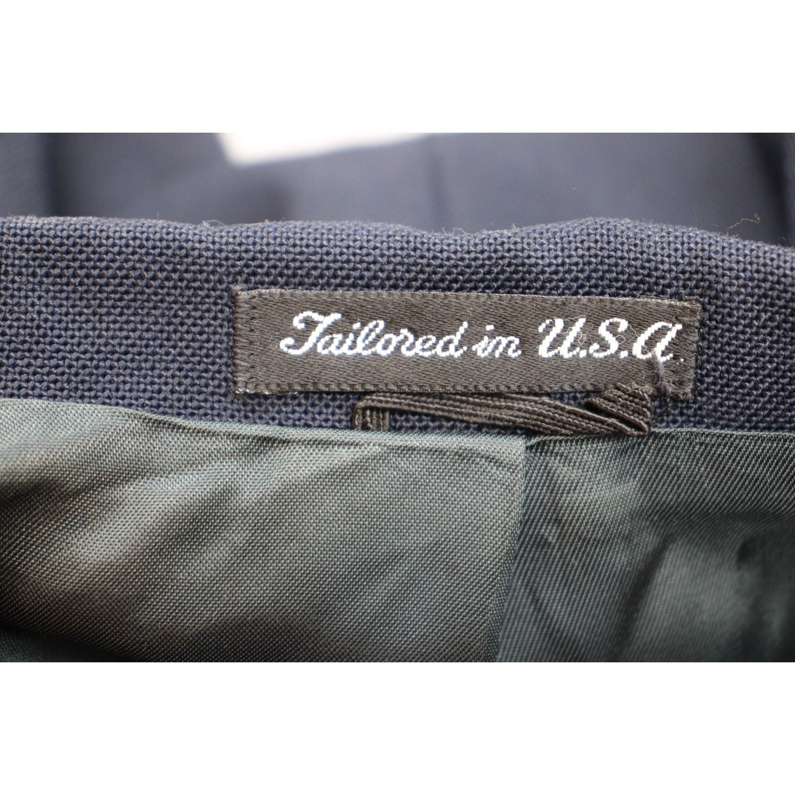 Stafford Stafford Blazer Men's Size 42L Navy Blue 2 Button Single Size 42L - 5 Thumbnail