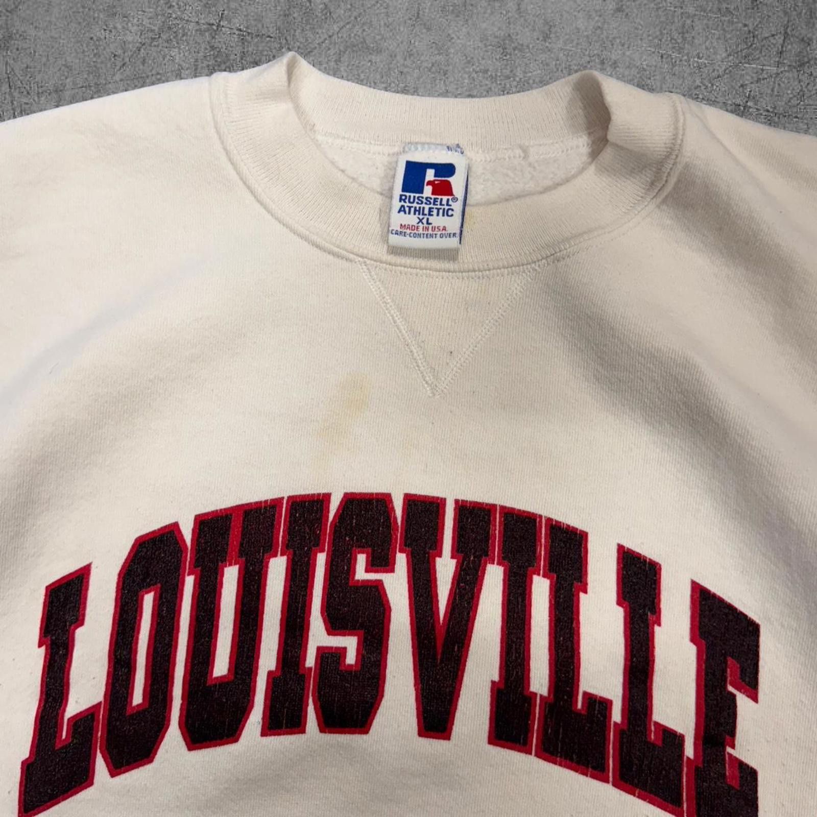 Russell Athletic Vintage 90s Russell Athletic Louisville Crewneck Size US XL / EU 56 / 4 - 5 Thumbnail