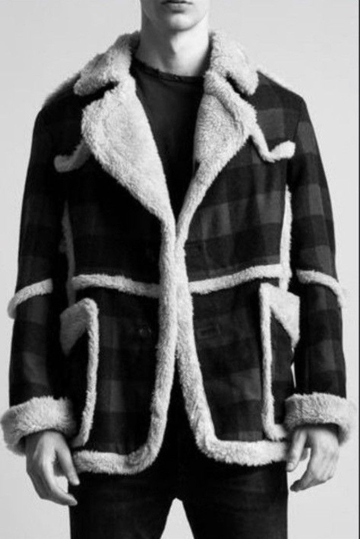 R13 Imitation sheepskin coat. Medium Size M / US 6-8 / IT 42-44 - 16 Thumbnail
