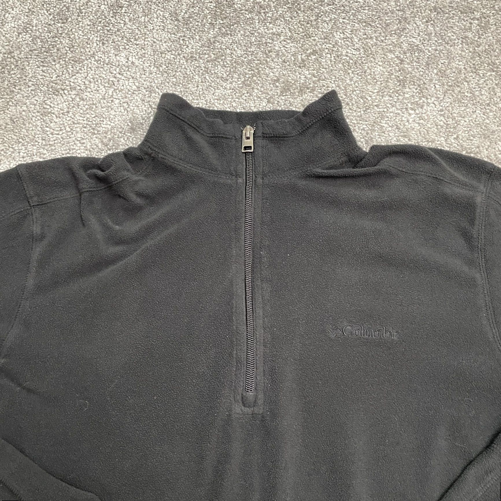 Vintage Columbia Klamath Range Fleece Jacket Mens Medium Black 1/2 Zip Outdoor Hiking Size US M / EU 48-50 / 2 - 3 Thumbnail