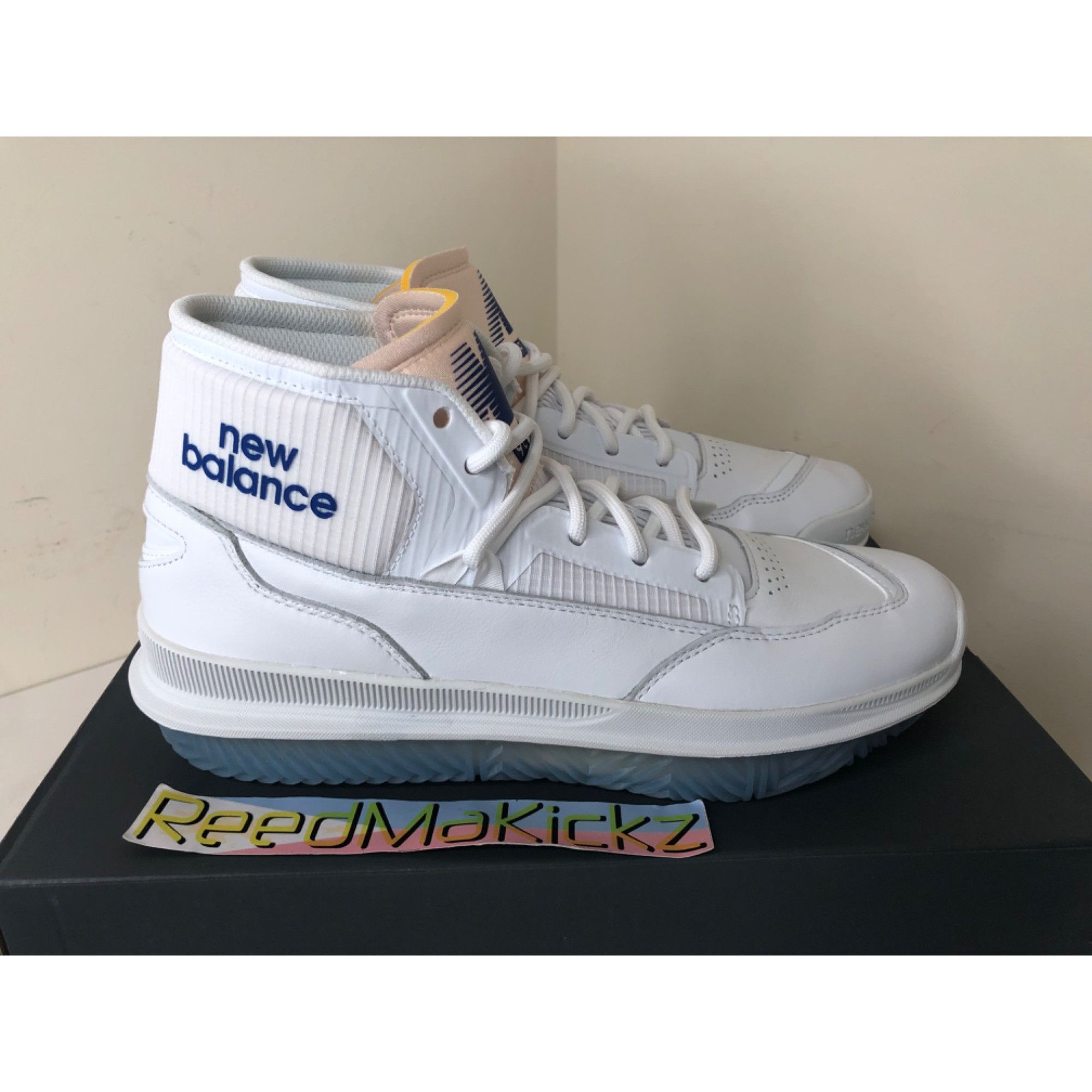New Balance New Balance BB9000 White Blue mens 8us Size US 8 / EU 41 - 3 Thumbnail