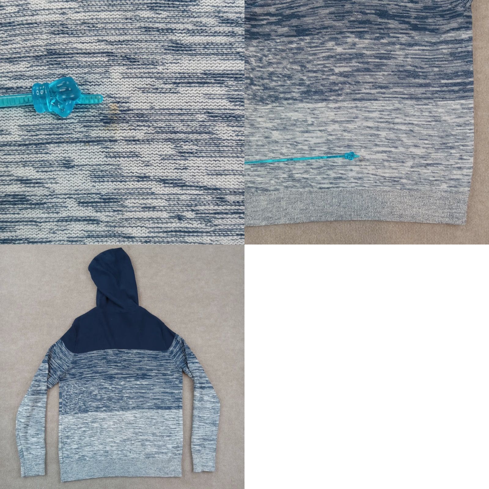 Express Express Hoodie Mens Medium Blue Long Sleeve Drawstring Sweater Pullover Casual Size US M / EU 48-50 / 2 - 8 Thumbnail