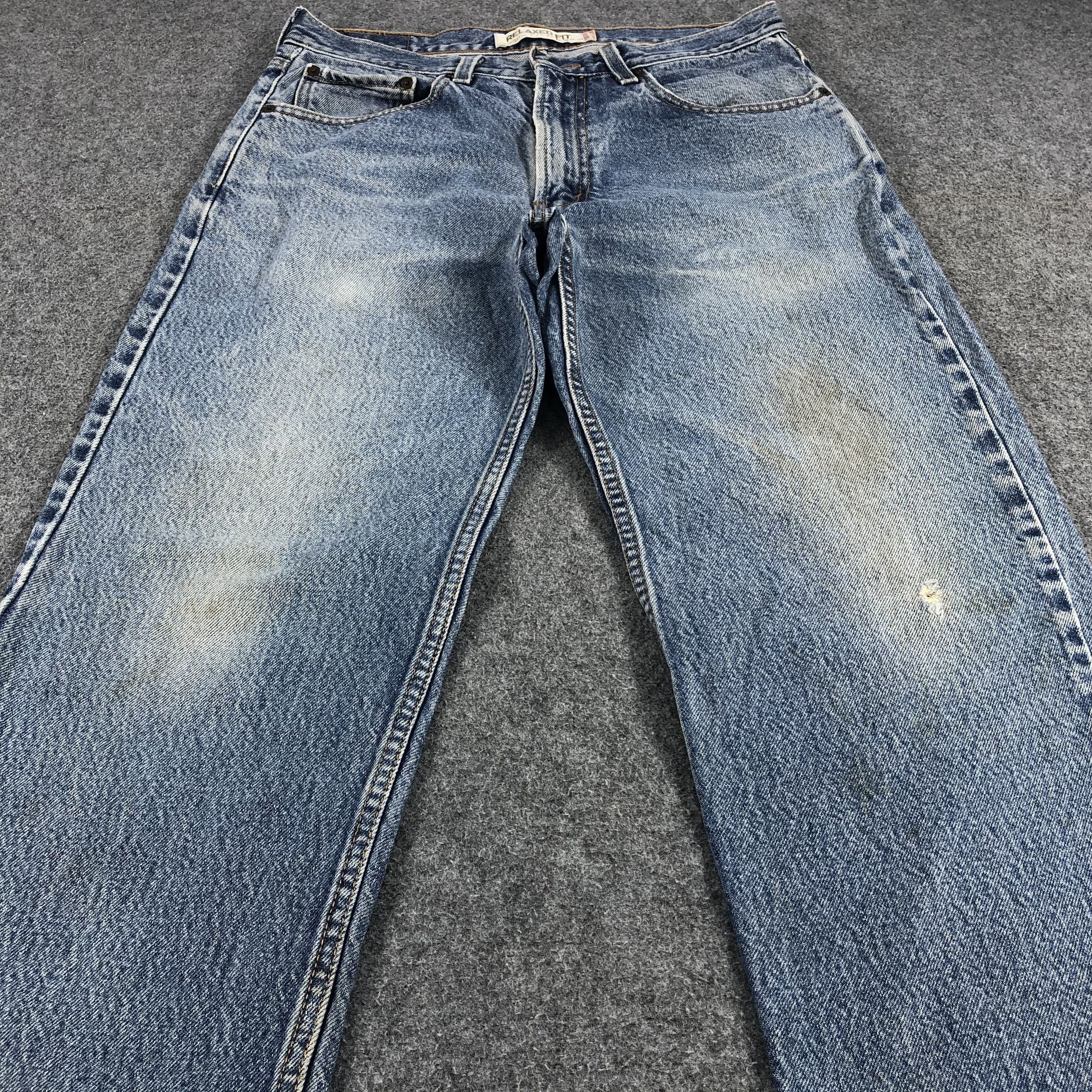 Levi's Vintage Levis 550 Jeans Faded Blue Denim KJ507 Size US 32 / EU 48 - 3 Thumbnail