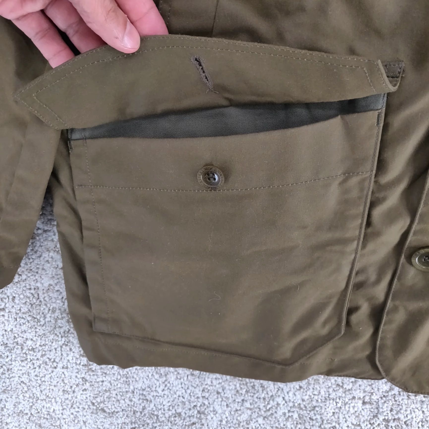 Vintage Tom Beckbe Alabama Waxed Outdoor Jacket Mens M Green Zip Snap Button Casual Size US M / EU 48-50 / 2 - 7 Thumbnail