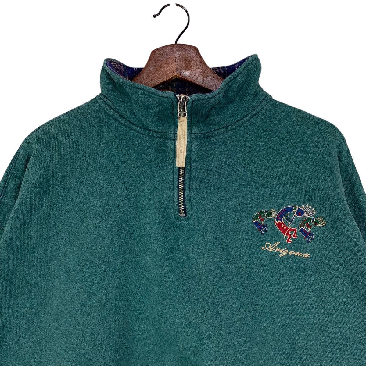 Arizona Jean Co. × Native × Vintage Vintage Arizona Native Half Zip Sweatshirt Size US L / EU 52-54 / 3 - 2 Thumbnail