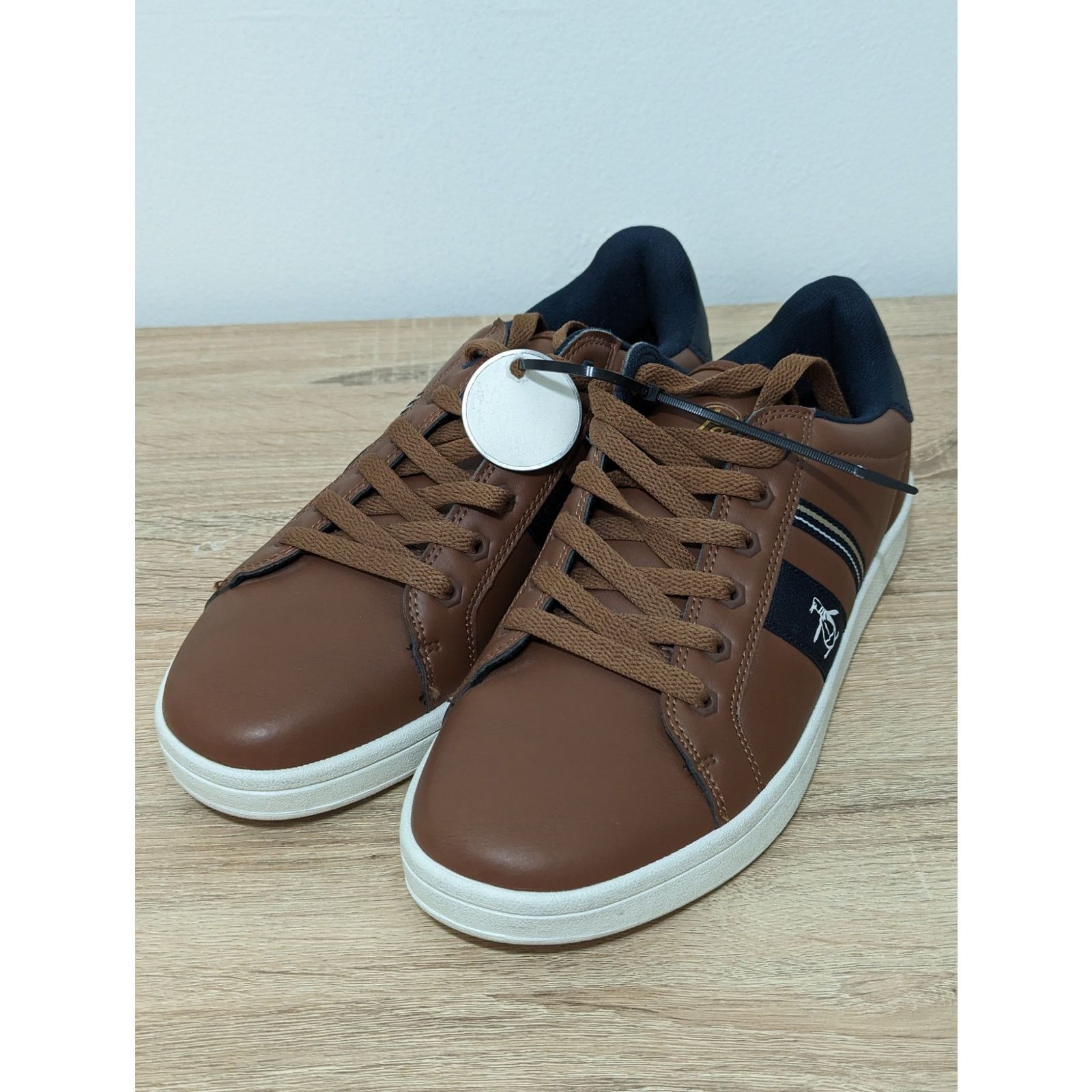 Original Penguin New Original Penguin Side Stripe Retro Sneakers in Brown sz9 Size US 9 / EU 42 - 1 Thumbnail