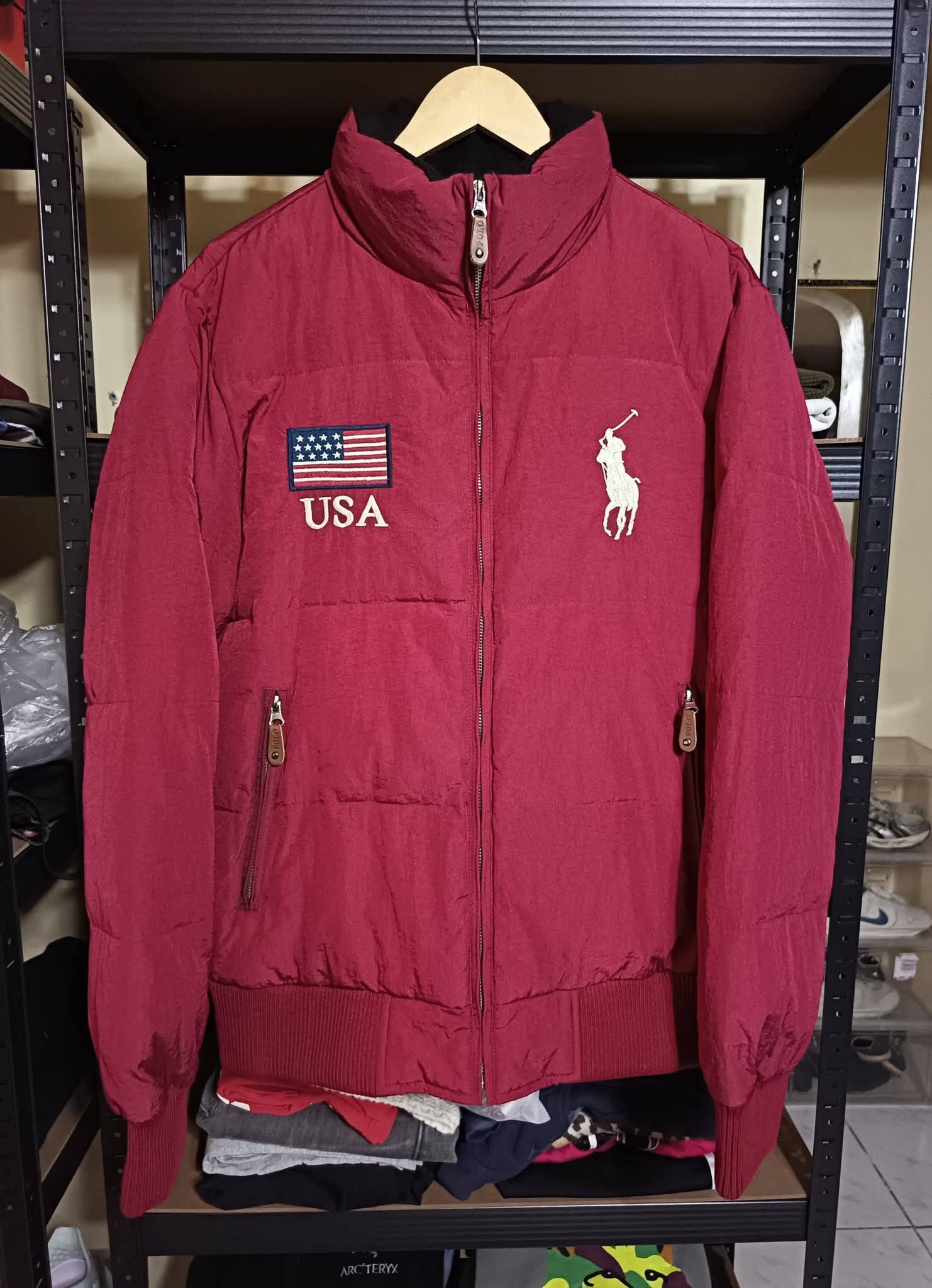 Polo Ralph Lauren Vintage Polo Ralph Lauren Big Pony Logo USA Puffer Jacket Size US XL / EU 56 / 4 - 2 Thumbnail