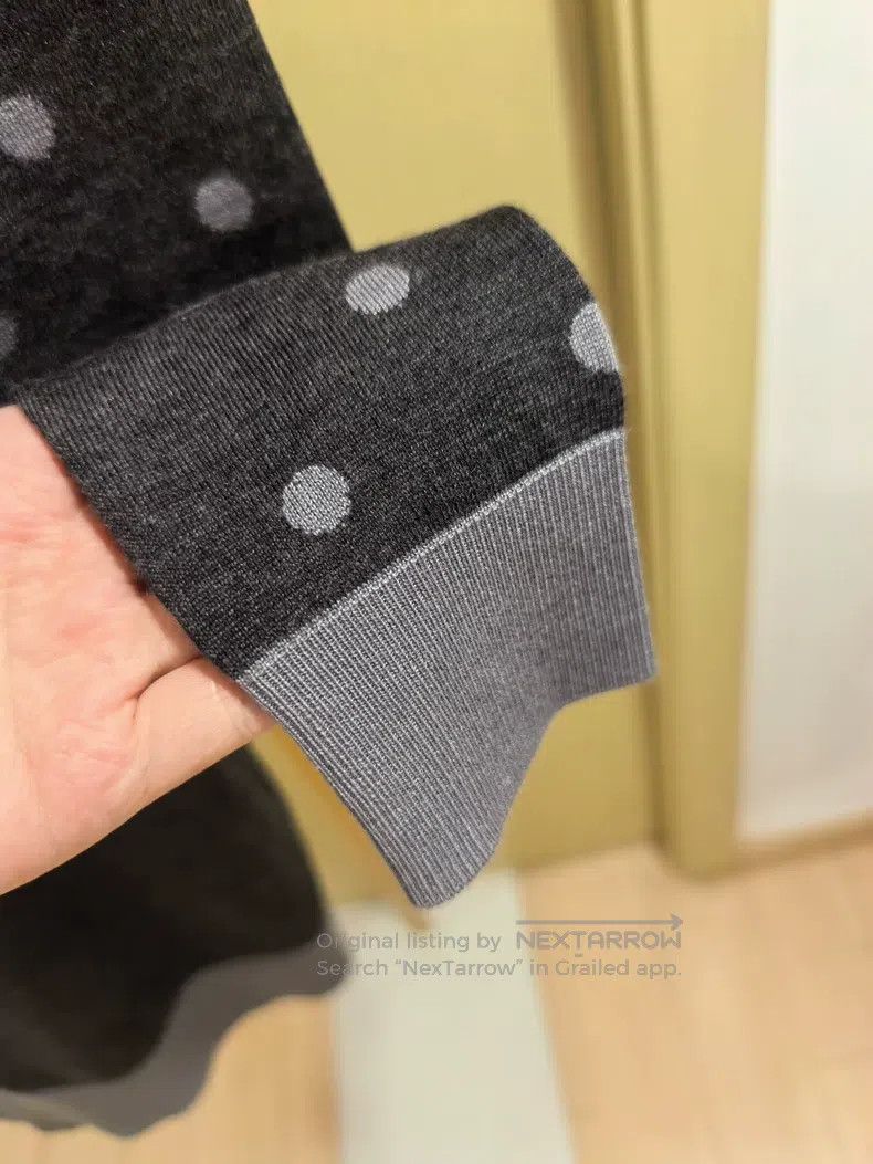 Hermes Hermes Polka Dot High Neck Knit Top Size XXS / US 00 / IT 34 - 7 Thumbnail