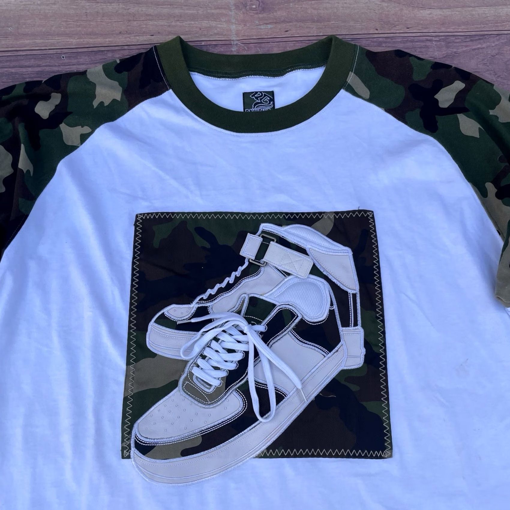 Vintage VINTAGE Raw Blue Camouflage Shirt + Shorts Hip Hop Set Streetwear AF1 Y2K Sz 3XL Size US XXL / EU 58 / 5 - 3 Thumbnail