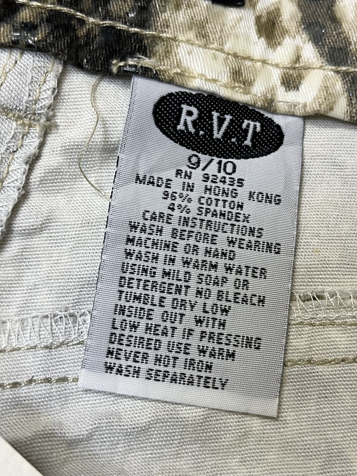 Japanese Brand NWT REVOLT R.V.T JEANS CO SNAKE SKIN PATTERNED FLARED PANTS Size 27" / US 4 / IT 40 - 17 Thumbnail