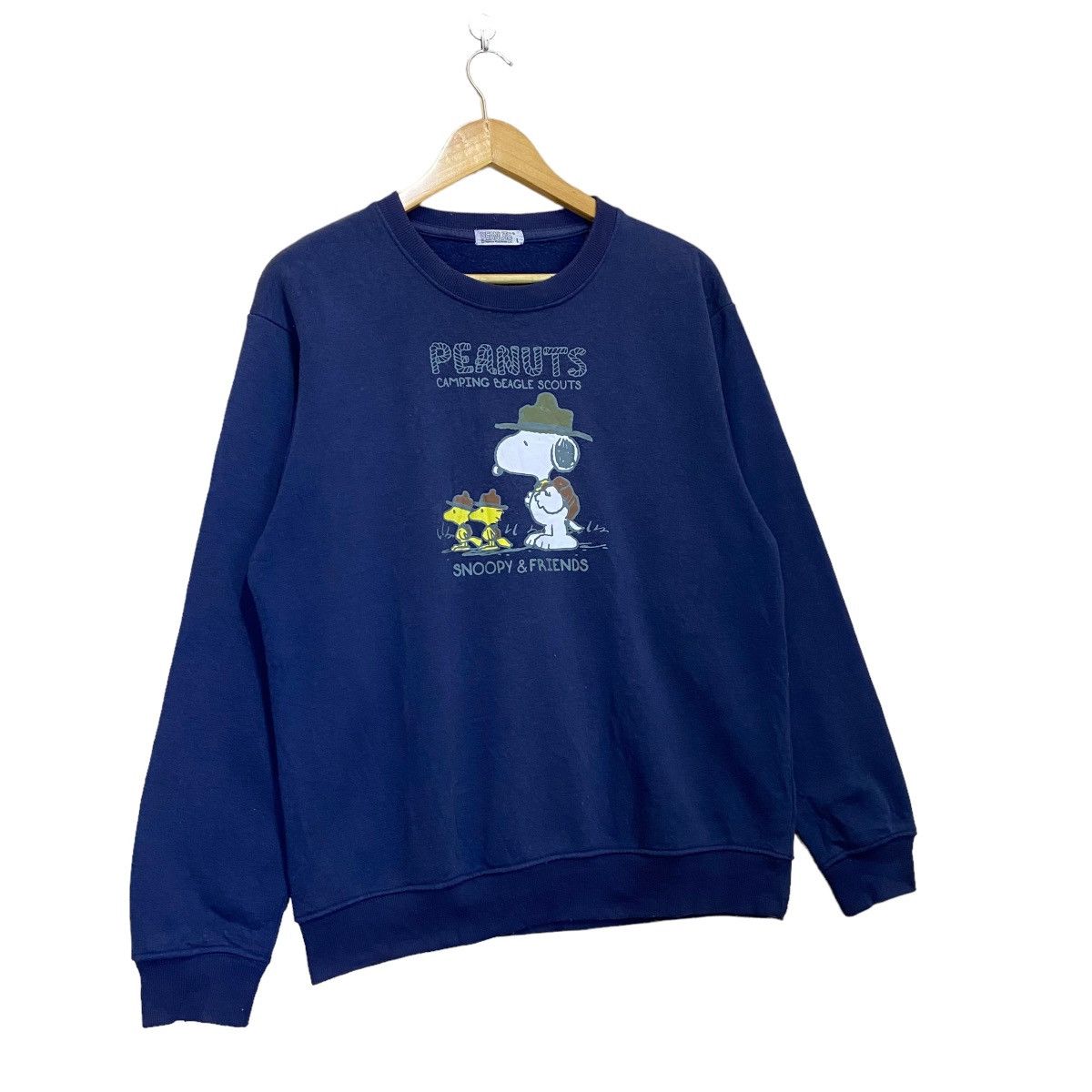 Cartoon Network Snoopy Peanuts Big Logo Printed Crewneck Sweatshirt Size M Size US M / EU 48-50 / 2 - 2 Thumbnail