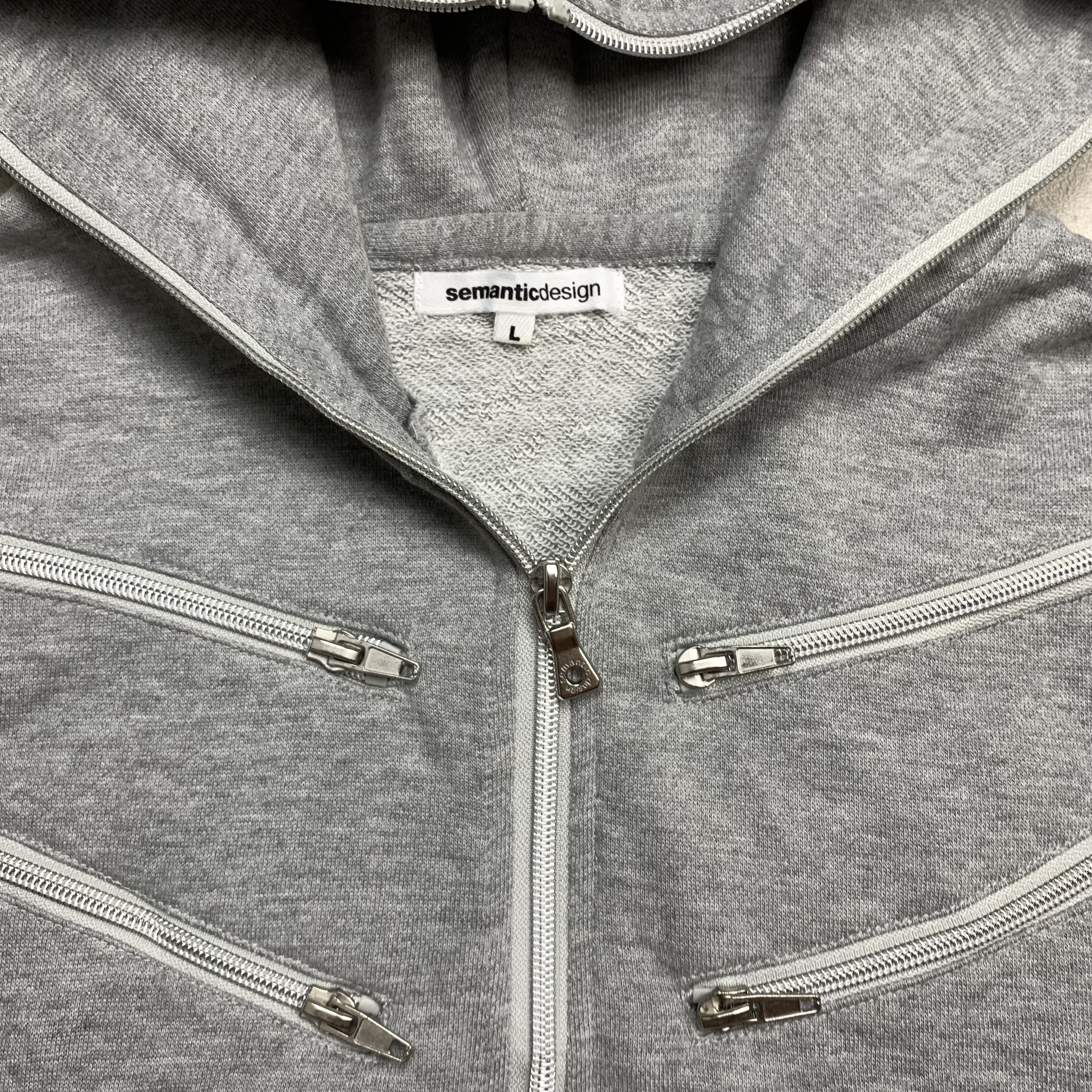 Japanese Brand Semantic Design Sleeveless Zip-Up Hoodie Vest Multi-Zipper Size US L / EU 52-54 / 3 - 5 Thumbnail