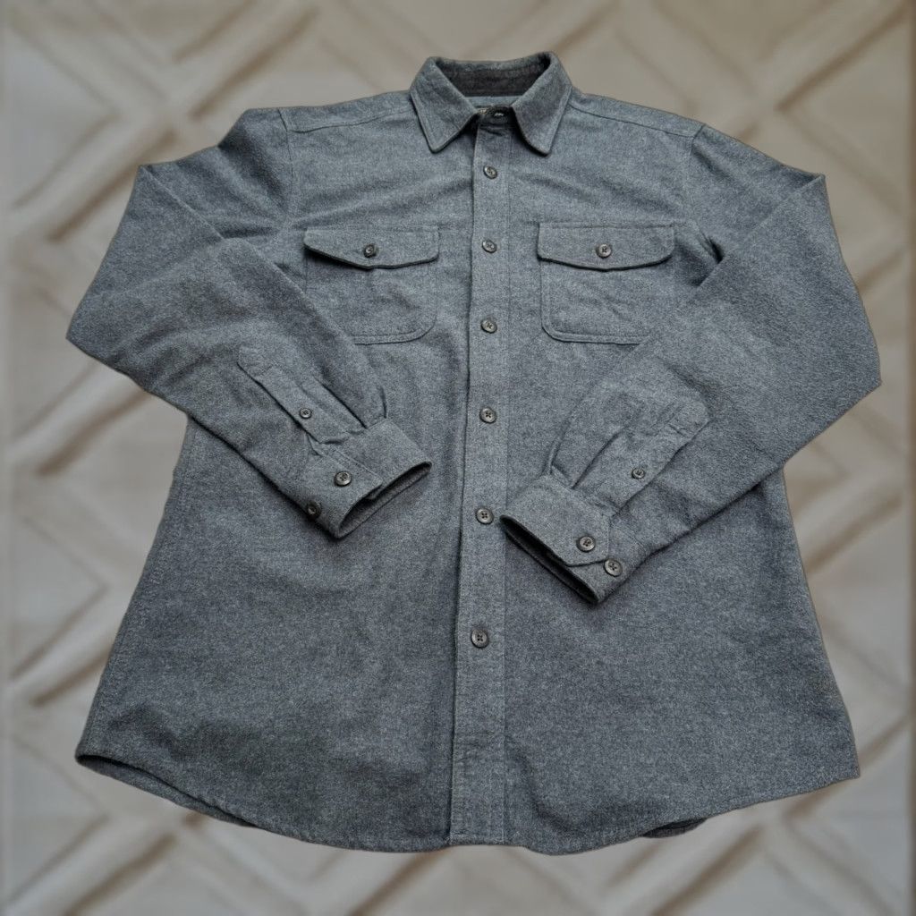 Vintage Grizzy Mountain Flannel Shirt Mens Medium Blue Heavyweight Work Button-Up Classic Outdoor Size US M / EU 48-50 / 2 - 1 Thumbnail