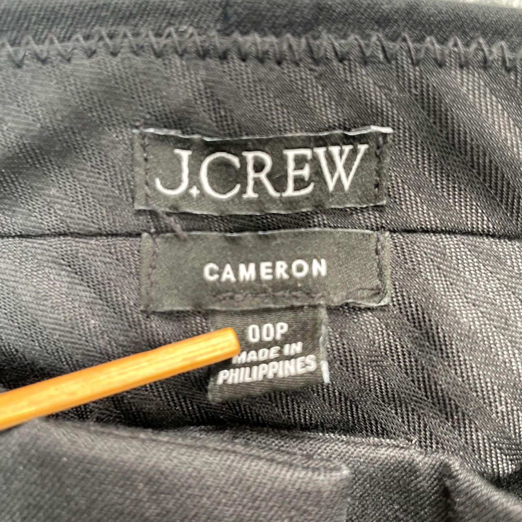 J.Crew J. Crew Pants Slim Ankle Black 00P Womens Stretch Office School Work Straight Front Size 24" / US 00 / IT 34 - 3 Thumbnail