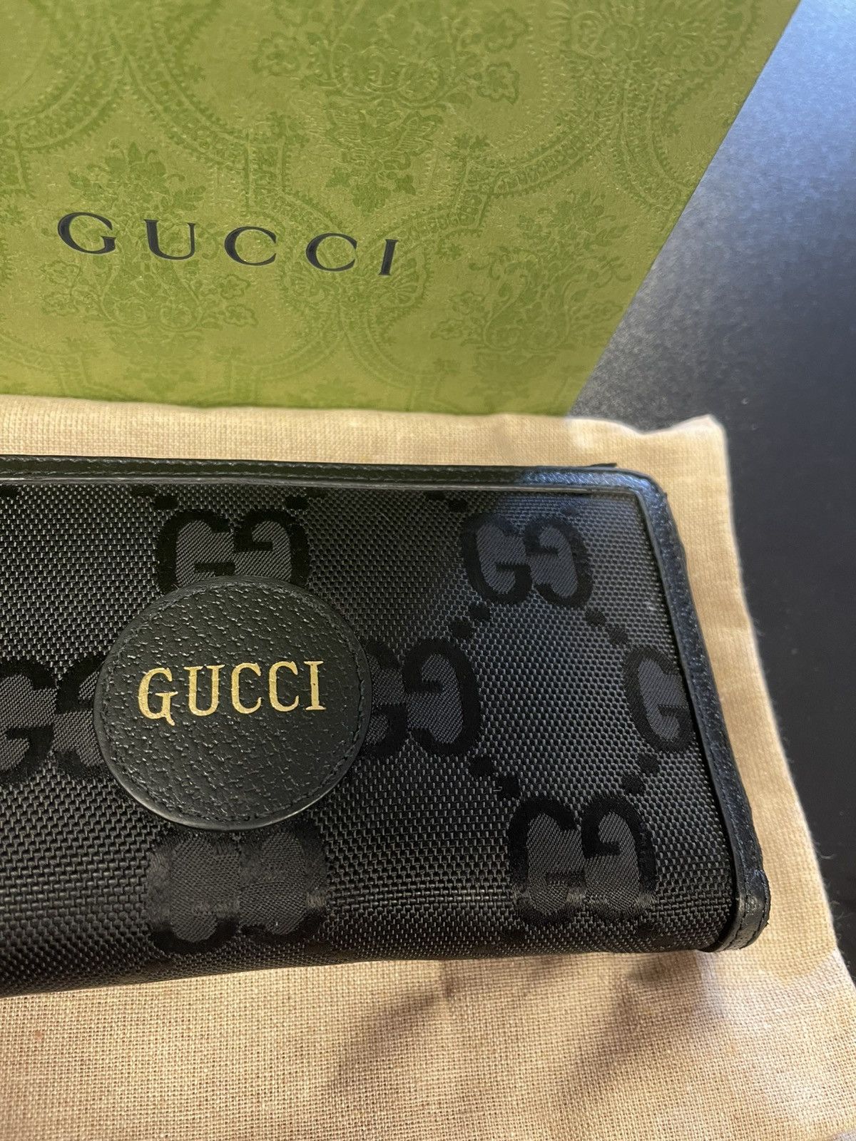 Gucci Gucci Logo Off The Grid Long Wallet Nylon/Leather Black Size ONE SIZE - 3 Thumbnail