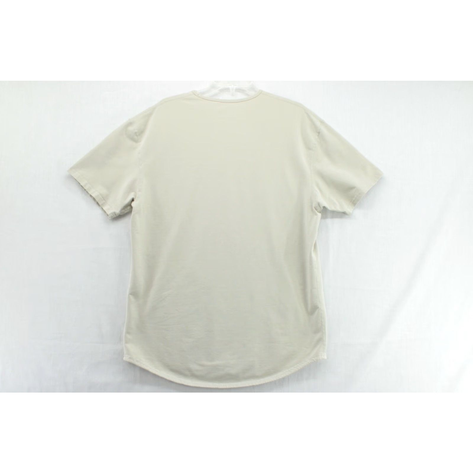 Vintage BYLT Drop Cut Lux Henley T-Shirt Men XL Beige Cotton Stretch Gym Performance Crew Neck Short Sleeve T-Shirt Size US XL / EU 56 / 4 - 2 Thumbnail