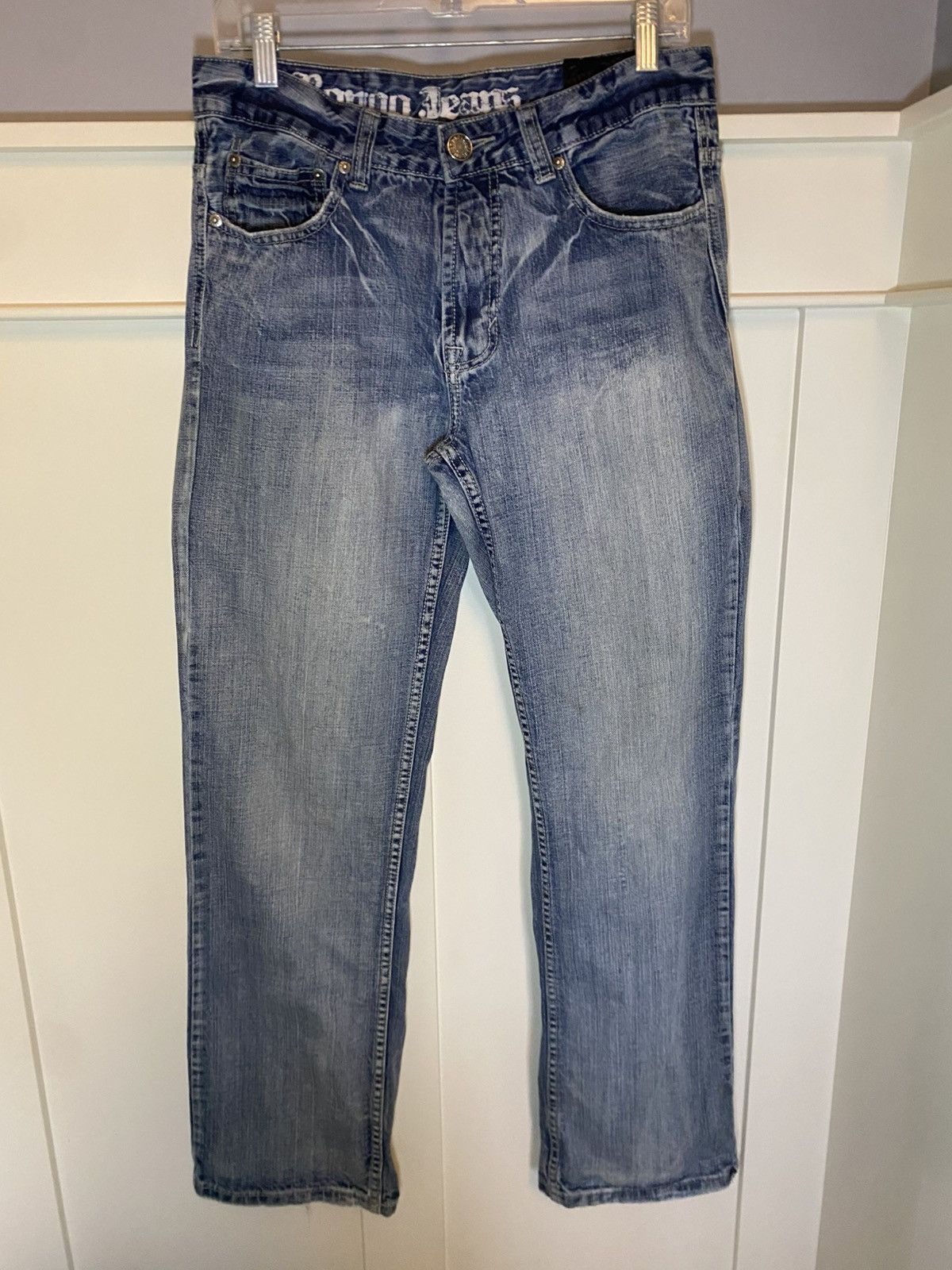 Vintage Vintage Bongo Jeans distressed straight leg jeans Size US 30 / EU 46 - 1 Thumbnail