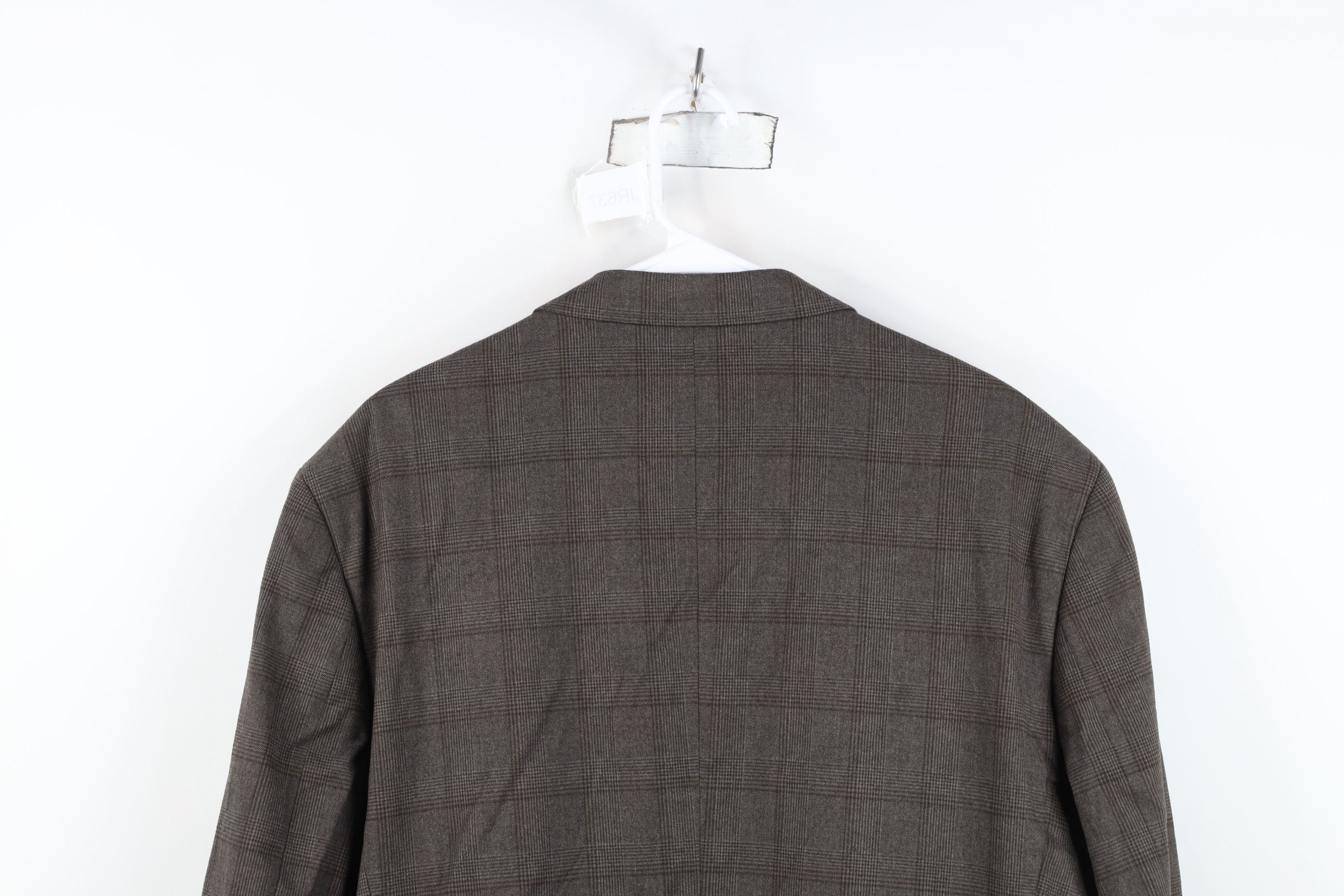Johnston & Murphy Johnston & Murphy Suit Coat Blazer Jacket Coat Brown Plaid Size US XL / EU 56 / 4 - 16 Thumbnail