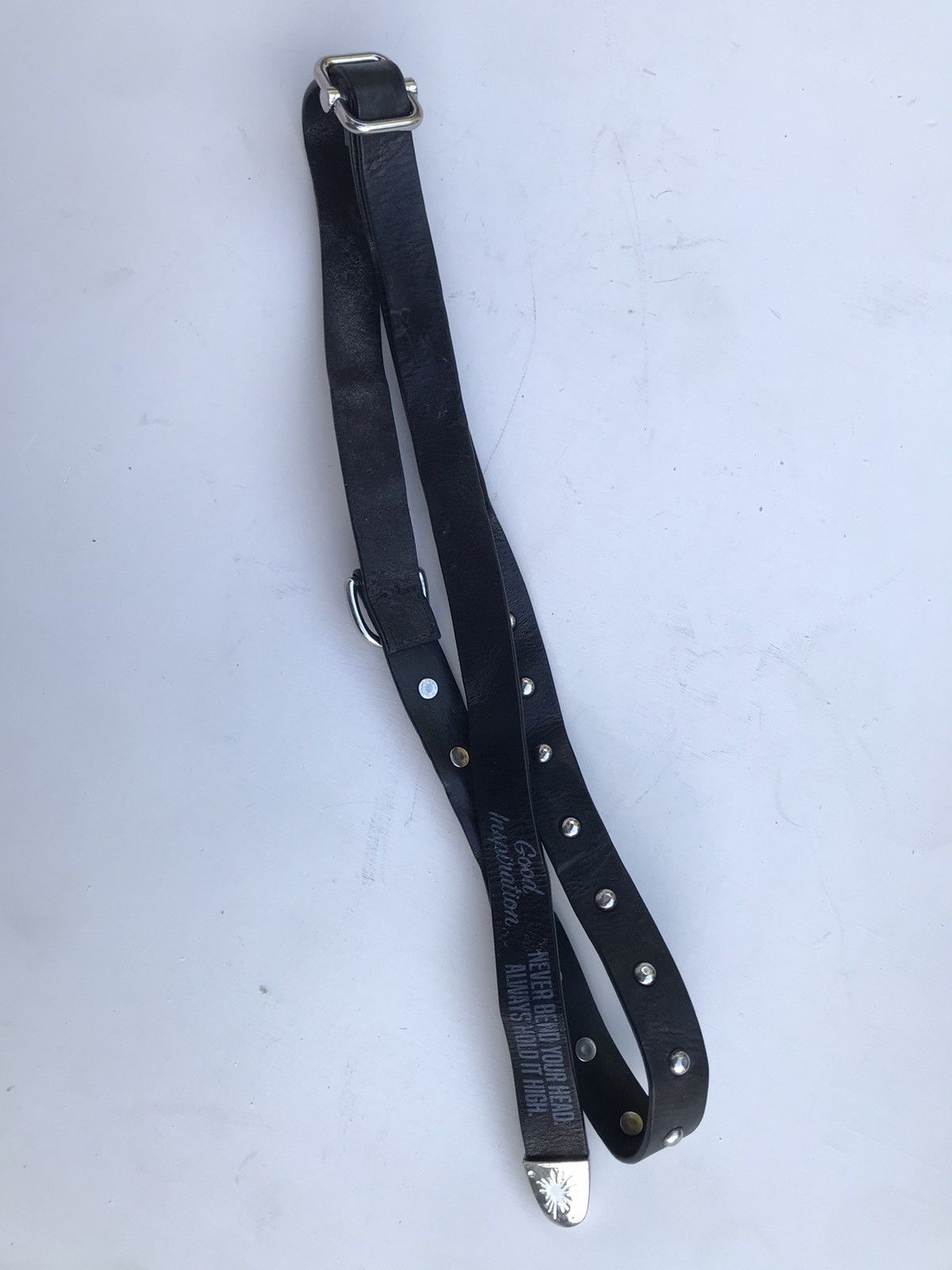Maison MIHARA YASUHIRO MIHARAYASUHIRO STUDDED LEATHER BELT Size ONE SIZE - 6 Thumbnail