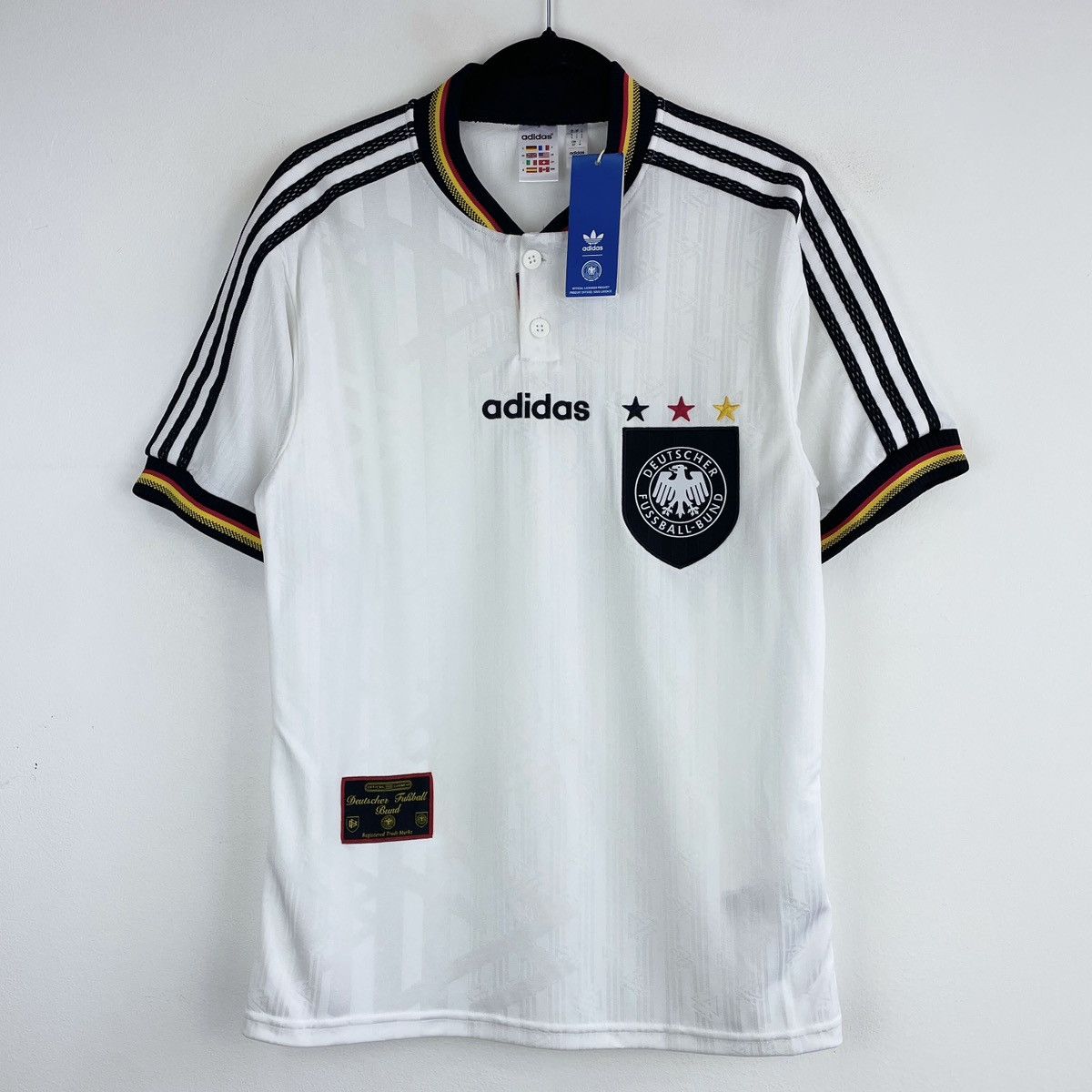 Adidas Germany Adidas 1996 Home Jersey Genuine Remake Shirt in 2023 Size US S / EU 44-46 / 1 - 1 Thumbnail
