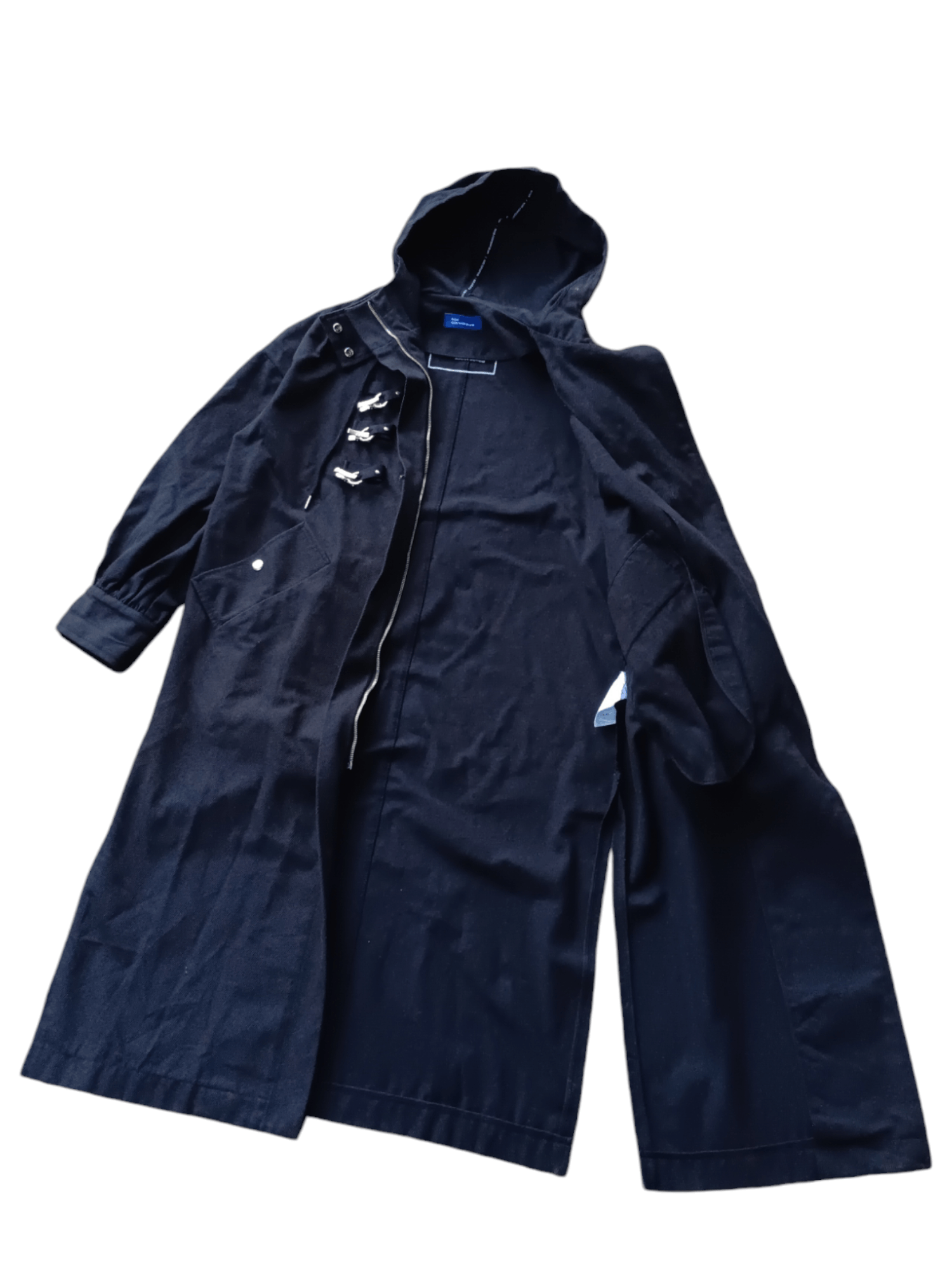 Japanese Brand 🙏24H DELETE🙏Noir contemporain hooded coat jacket Size US M / EU 48-50 / 2 - 10 Thumbnail