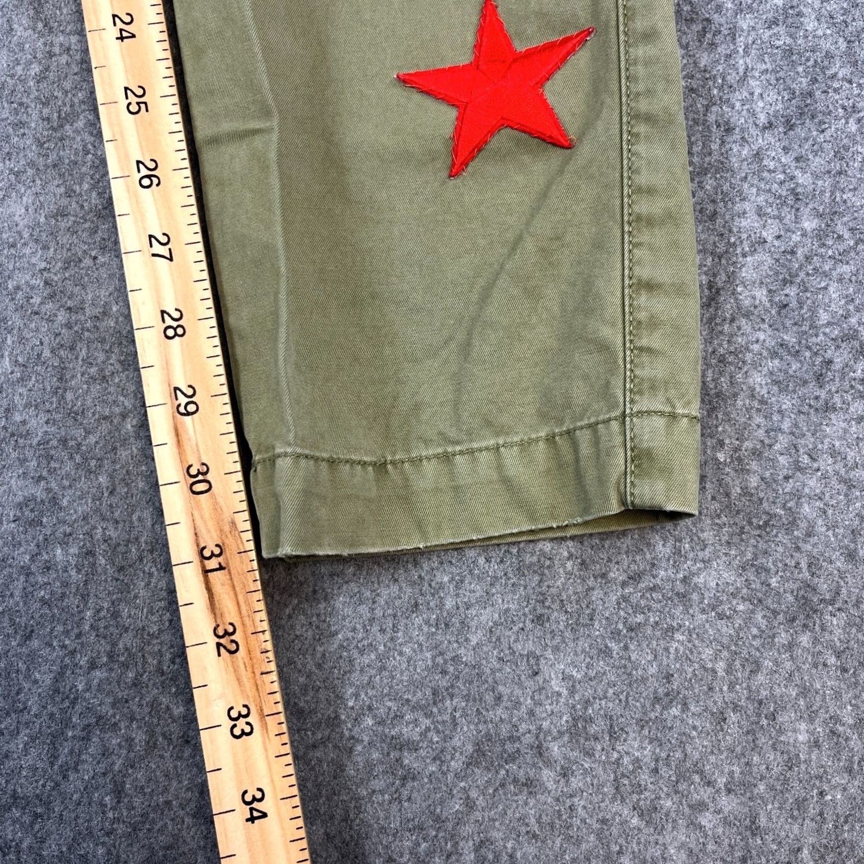 Gap GAP Chino Trousers Pants Slim Tapered Fit 30 Green Applique Patch USA Mens Size US 30 / EU 46 - 4 Thumbnail
