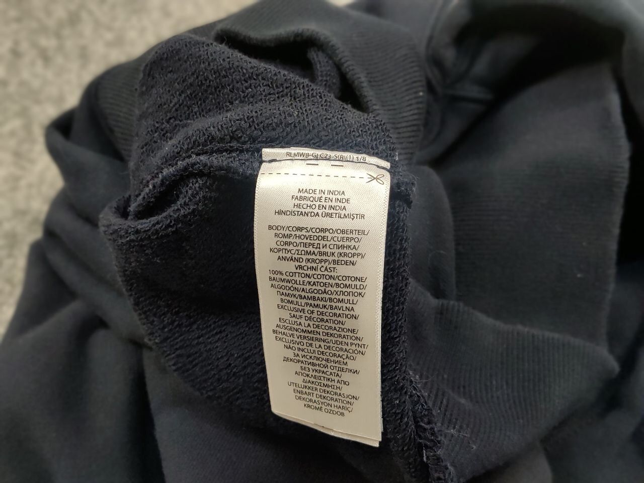 Polo Ralph Lauren Polo Ralph Lauren nau Blue Logo Crew Check Sweatshirt Size US M / EU 48-50 / 2 - 18 Thumbnail