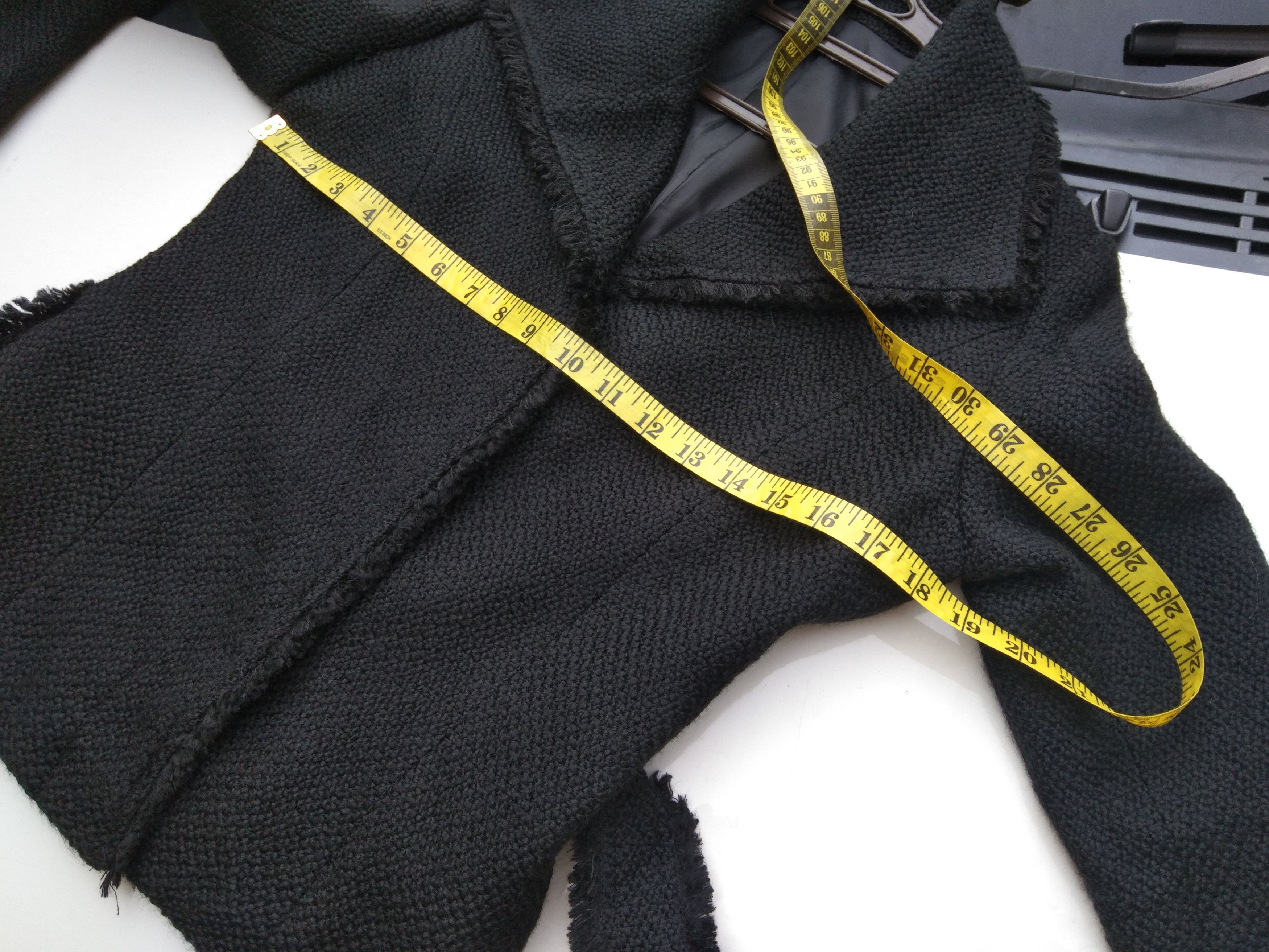 Japanese Brand AW WOMEN'S BLACK TEXTURED JACKET Size XS / US 0-2 / IT 36-38 - 9 Thumbnail