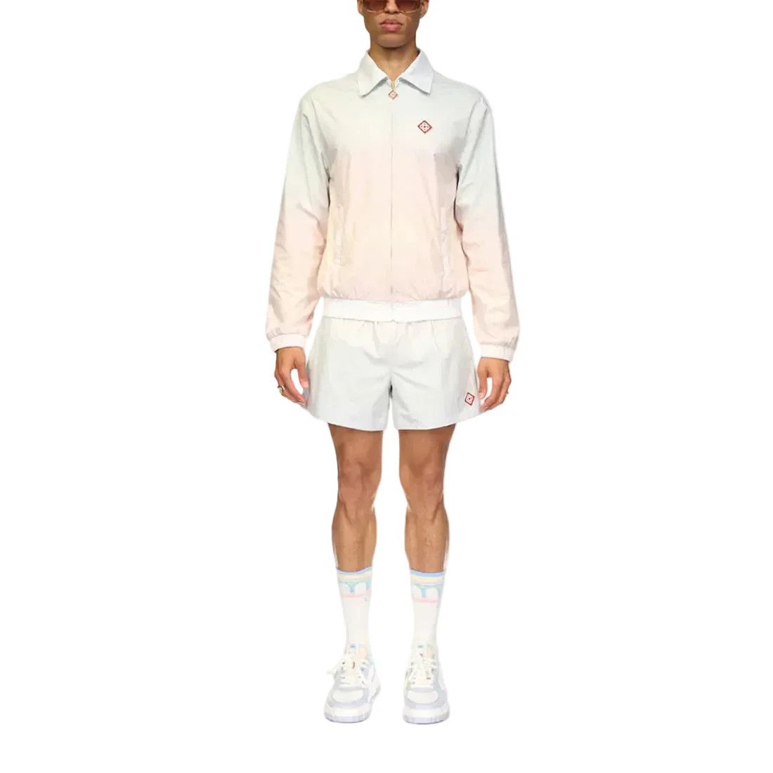 Casablanca o1mle0326 Monogram Perforated Jacket in White Size US L / EU 52-54 / 3 - 2 Thumbnail