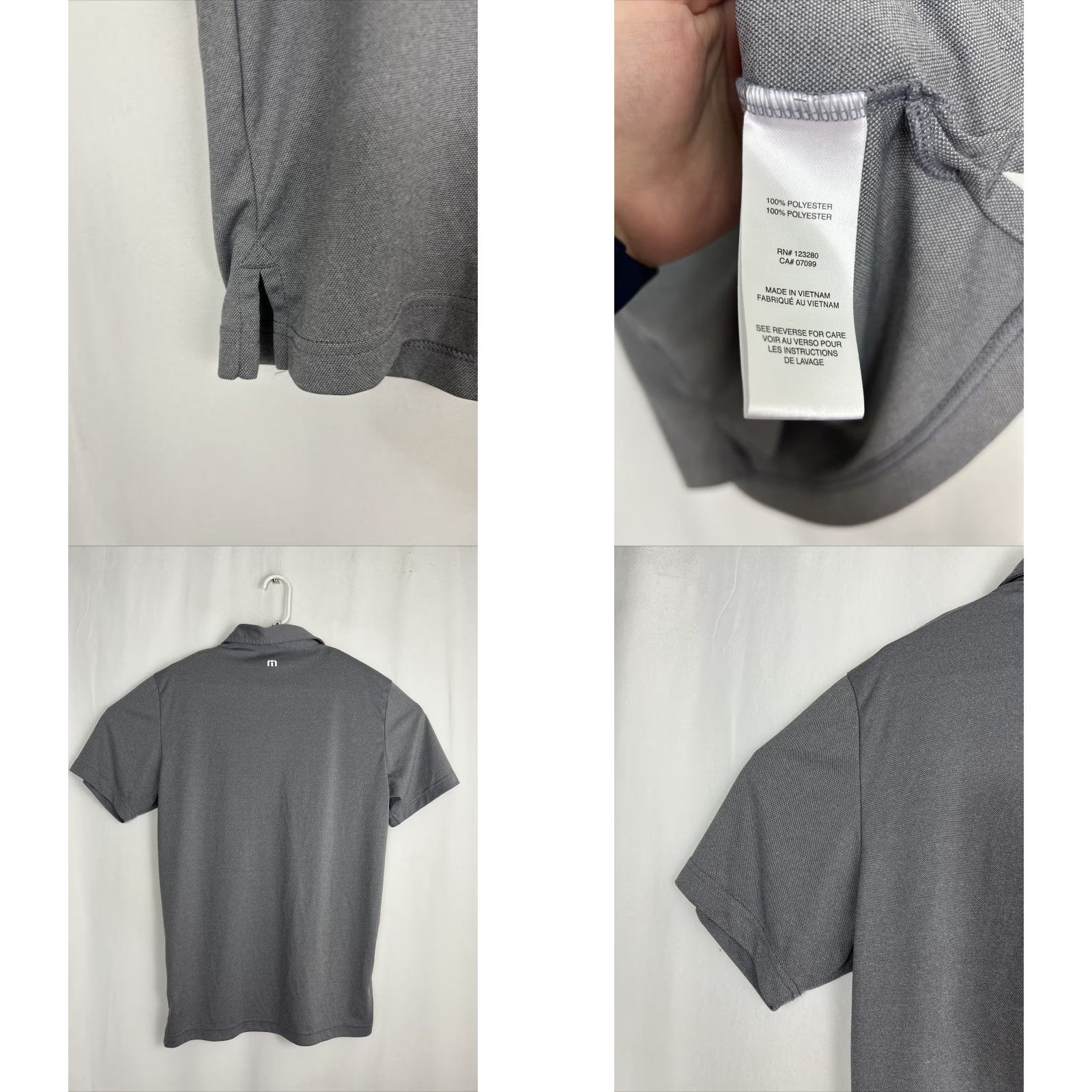 TravisMathew Travis Mathew Polo Shirt Short Sleeve Gray Embroidered Montana Mens Large L Polo Shirt Size US L / EU 52-54 / 3 - 8 Thumbnail