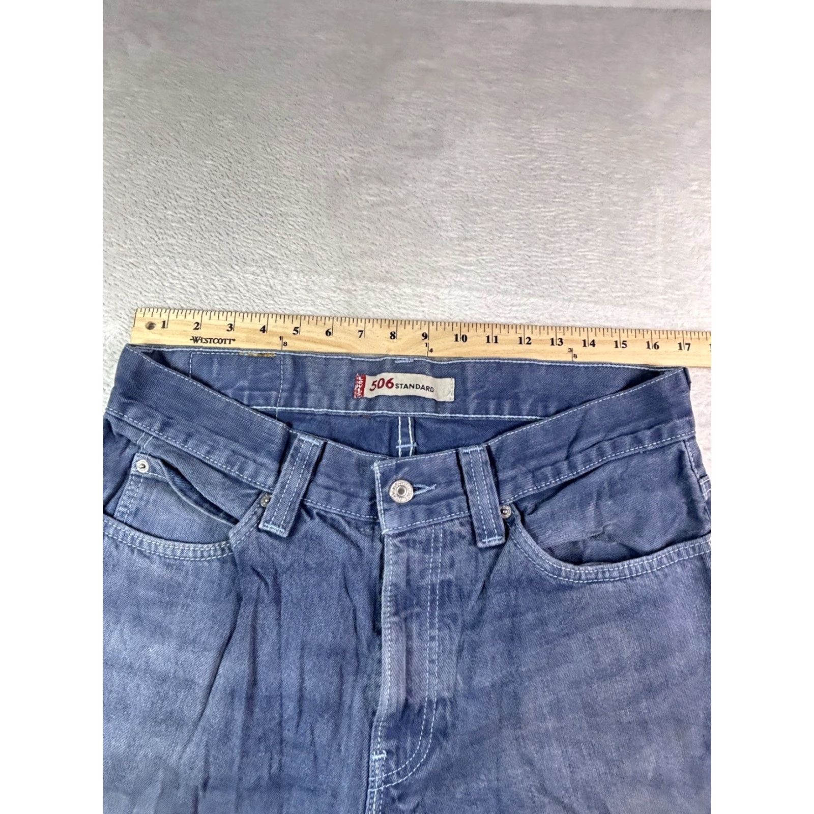 Levi's VINTAGE Levi's 506 Jeans Men Regular Fit 34x34 Denim Blue 80s 90s USA Straight Jeans Size US 34 / EU 50 - 7 Thumbnail