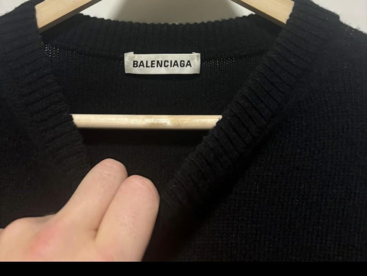 Balenciaga Balenciaga Kashmir logo sweater Size US M / EU 48-50 / 2 - 3 Thumbnail