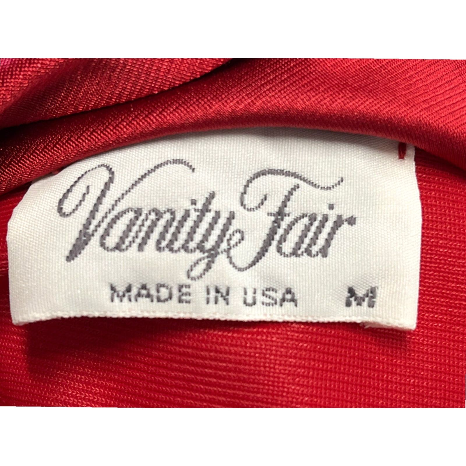 Vintage VINTAGE Vanity Fair Nylon Nightgown Robe Women's Medium Red 1970s Made in USA Size ONE SIZE - 4 Thumbnail