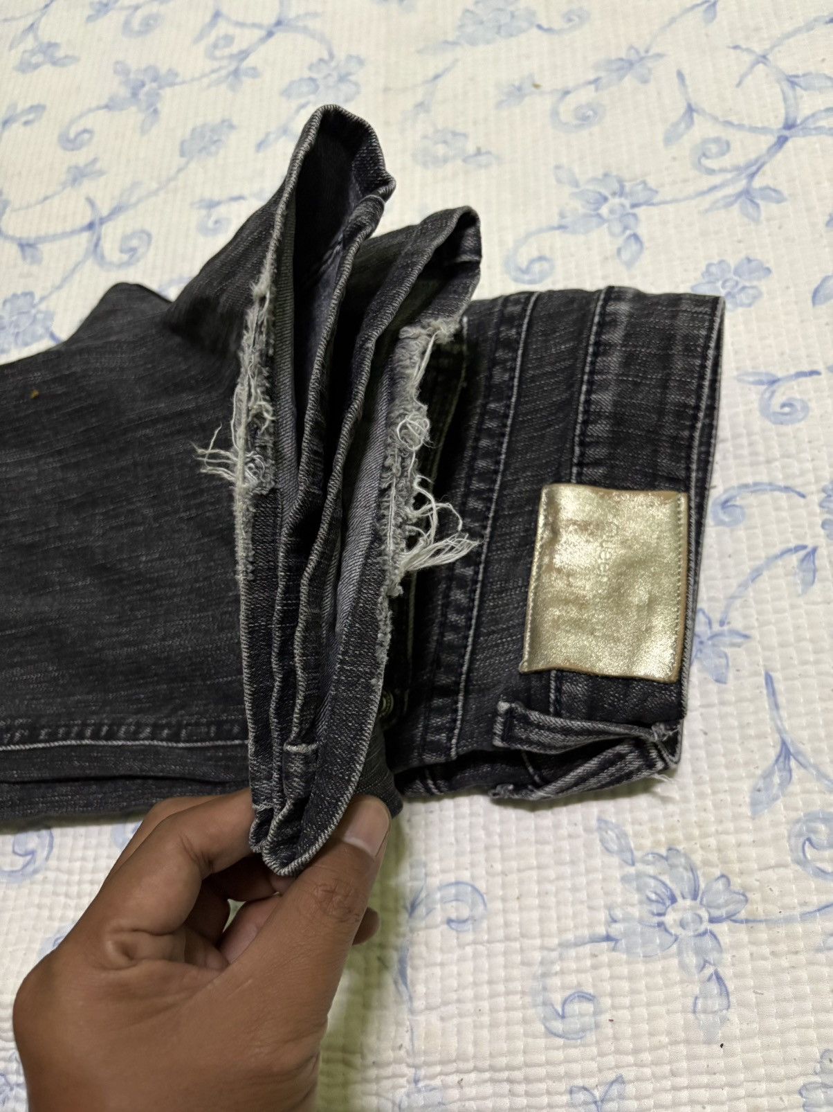 Japanese Brand Japanese Queen’s Low Streetwear Flared Denim Size US 30 / EU 46 - 17 Thumbnail