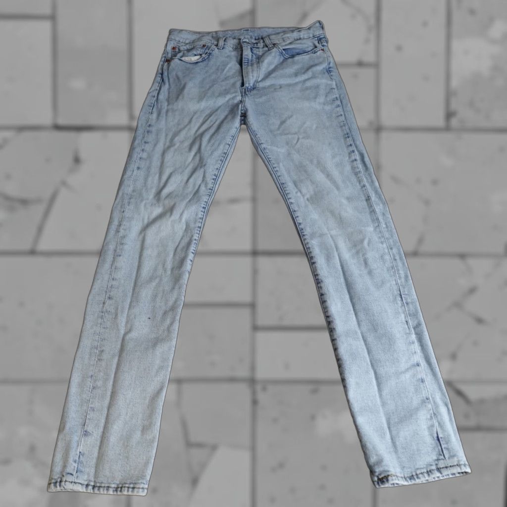Levi's VINTAGE Levi's 510 Jeans 32 x 31 Blue Premium Big E Mens Regular 5-Pocket Denim Cotton Blend Straight - 32x31 Modern Fit? Wait Size US 32 / EU 48 - 1 Thumbnail