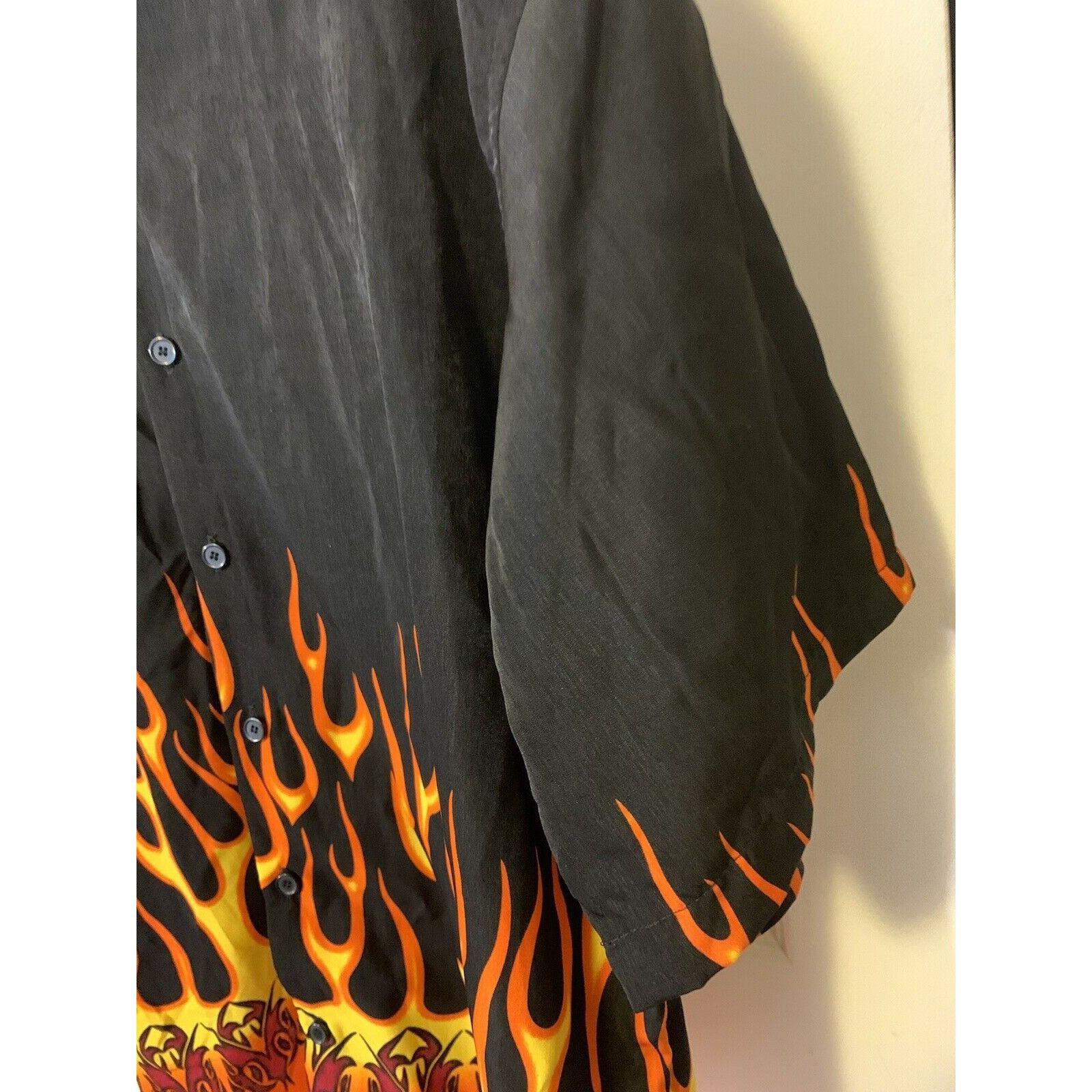 Other FERUGINI Rome Paris London Fire Flames Men’s Sz XL Button Sh Size US XL / EU 56 / 4 - 8 Thumbnail