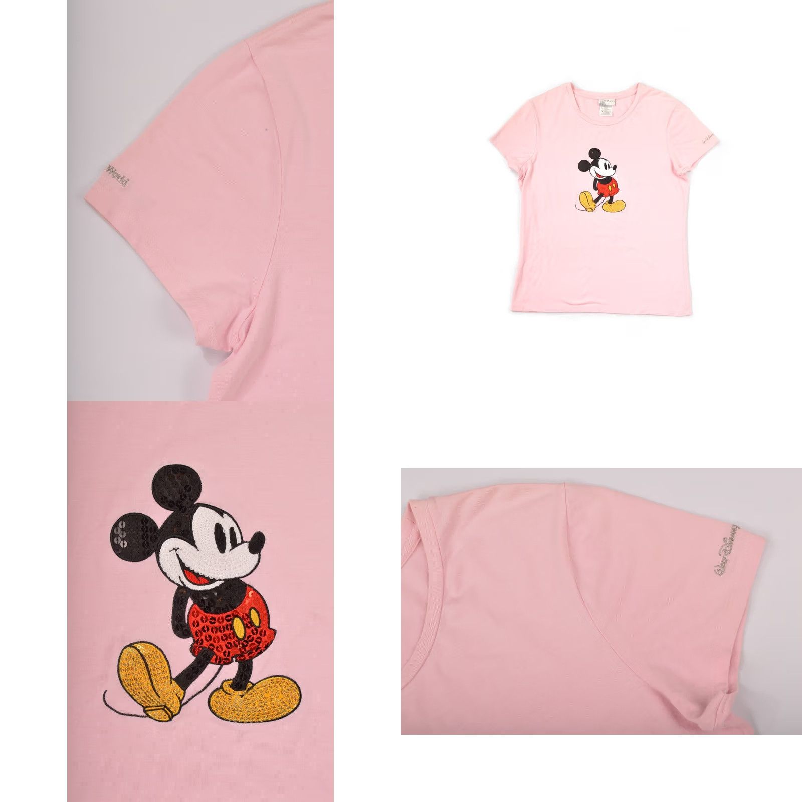 Disney Walt Disney World Big Mickey Vintage Womens Pink T-Shirt Tee Size M Size M / US 6-8 / IT 42-44 - 9 Thumbnail