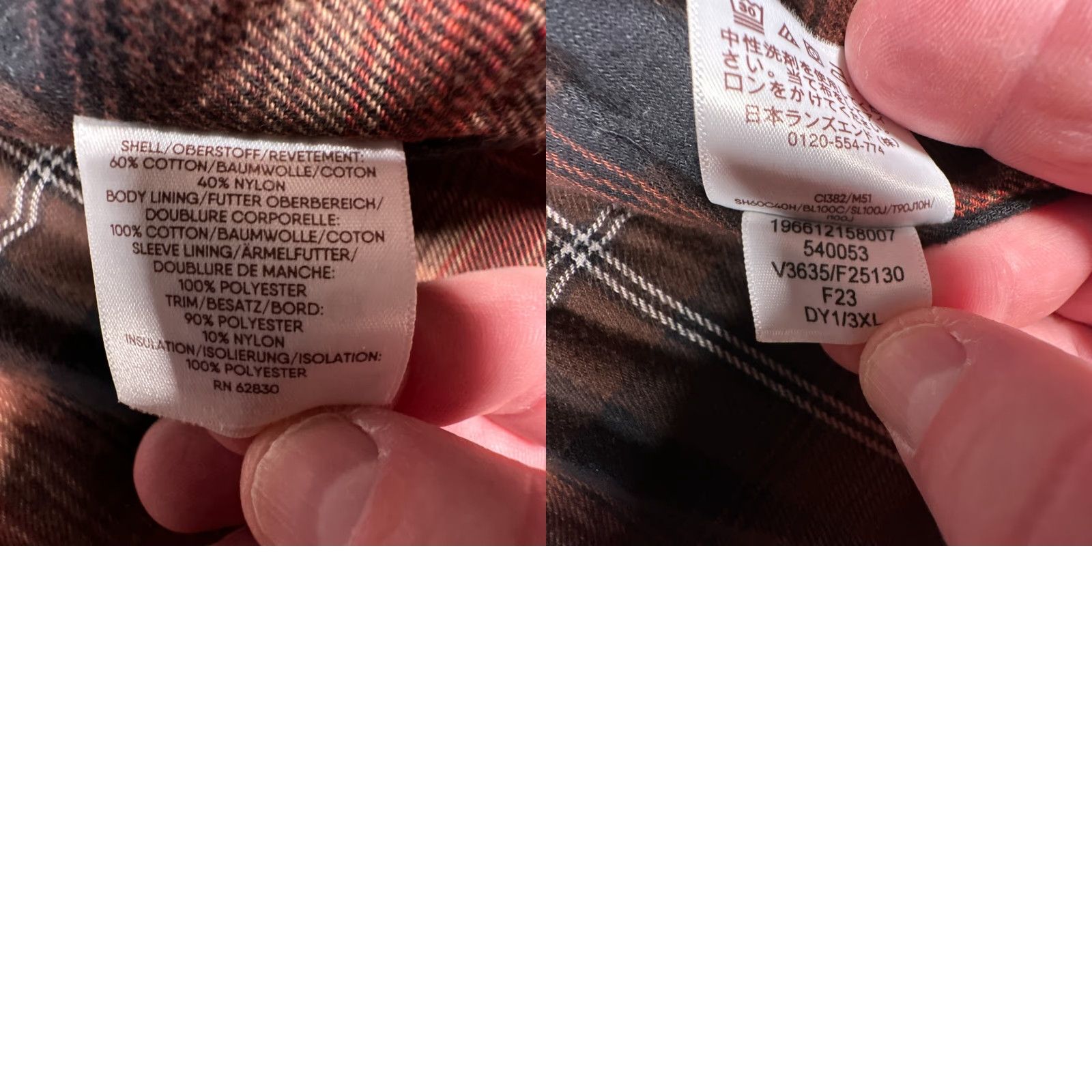 Lands' End VINTAGE Lands' End Chore Coat Jacket Mens 3XL Tan Brown Canvas Cotton Blend Insulated Lined Pockets Full Zip Zipper Button Size US XXL / EU 58 / 5 - 9 Thumbnail