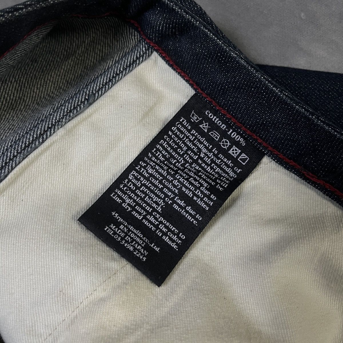 45rpm 2000s 45RPM Artisan Raw Indigo Denim Redline Selvedge Pants Size US 29 - 8 Thumbnail