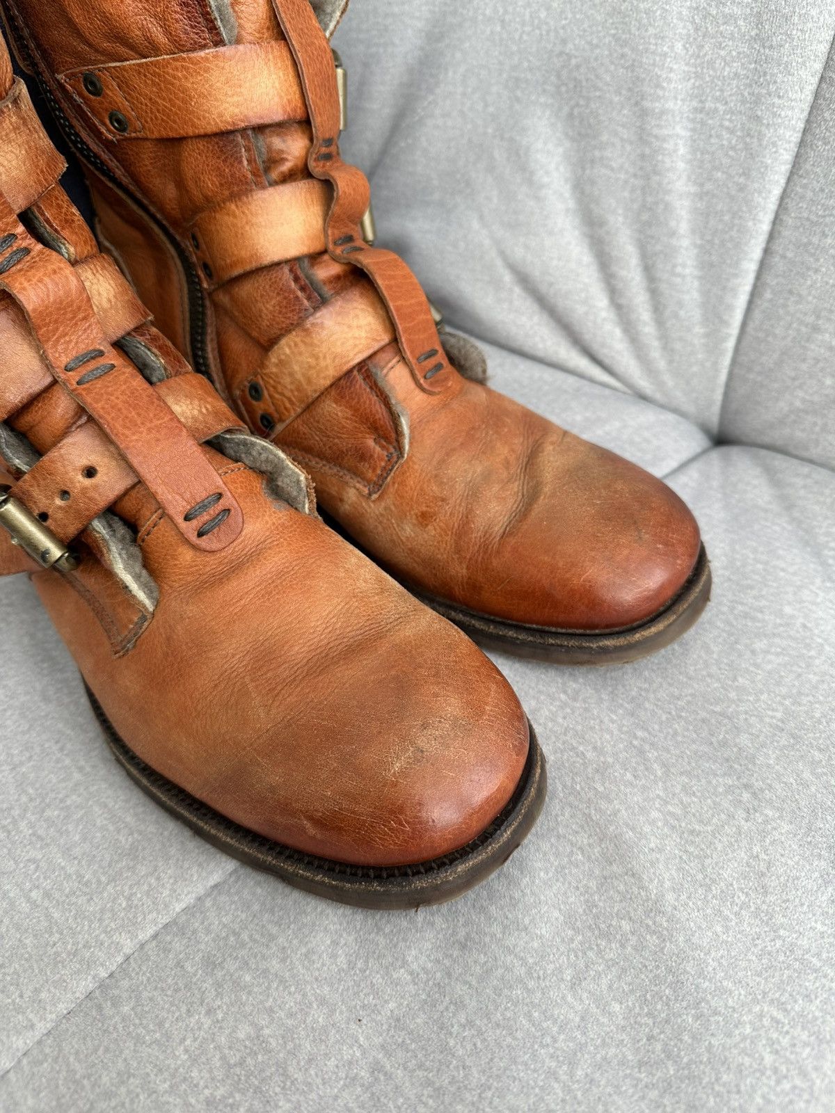 A.S.98 A.S 98 Winter Boots Leather Style Rick Owens Guidi Size US 9 / EU 42 - 6 Thumbnail