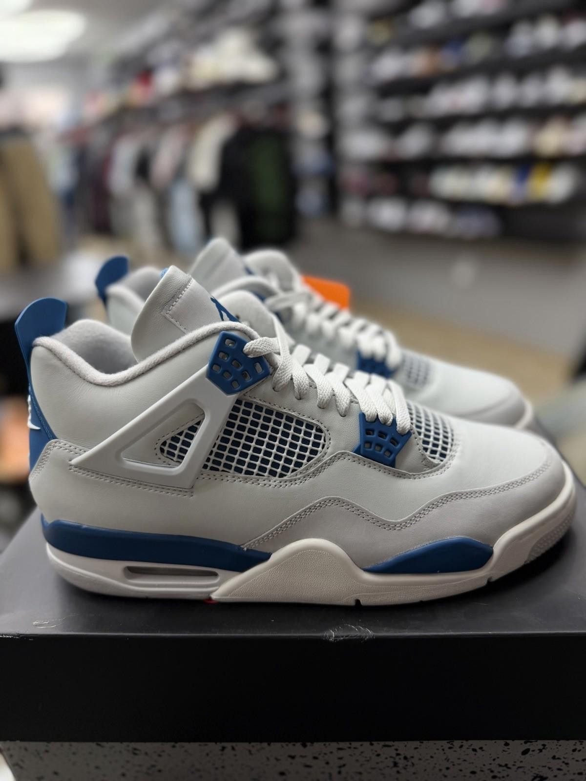 Jordan Brand Size 12 - Air Jordan 4 Retro 2024 Military Blue FV5029-141 Size US 12 / EU 45 - 4 Thumbnail