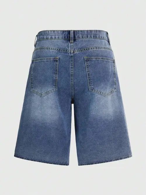 Japanese Brand × Vintage Washed Vintage Y2k Shorts Jorts Denim Size US 34 / EU 50 - 4 Thumbnail