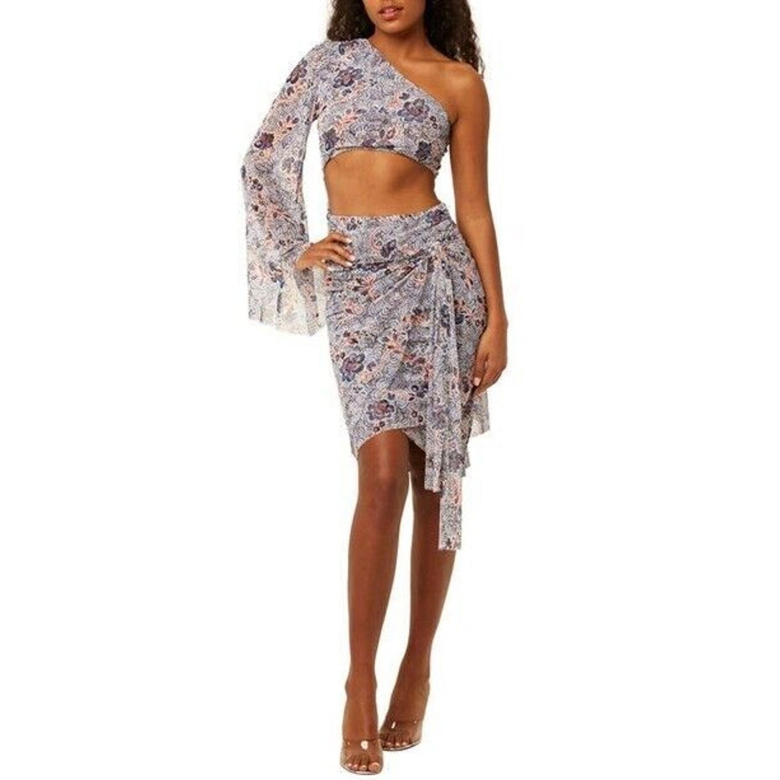 MISA Los Angeles Misa Los Angeles Calypso One-Shoulder Cutout Dress USA Sz M Size M / US 6-8 / IT 42-44 - 1 Thumbnail