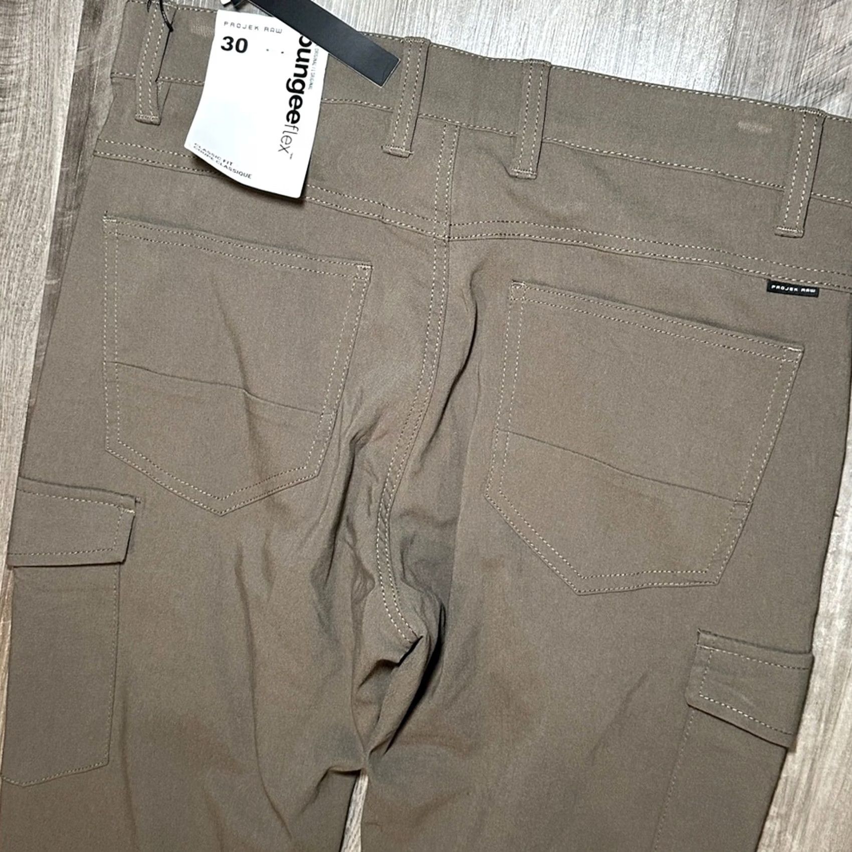 Vintage Projek Raw Bungee Flex Classic Fit Taupe Cargo Pants 30 Size US 30 / EU 46 - 5 Thumbnail