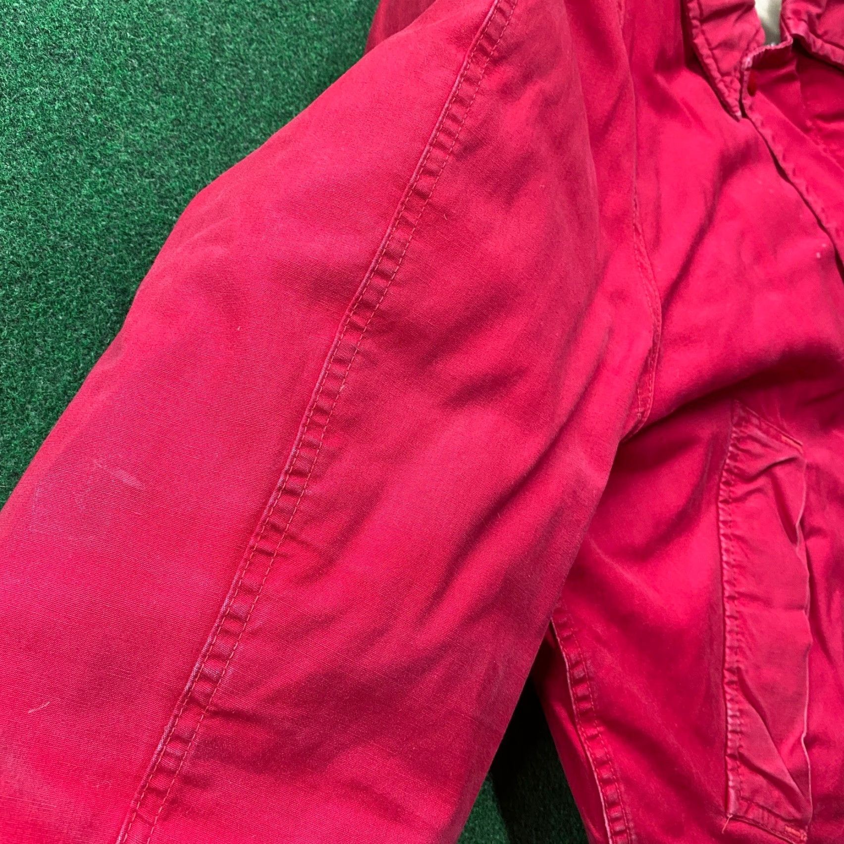 Vintage VINTAGE Unbranded Puffer Jacket Mens XL Red 50S Goose Down Quilted Parka Coat USA Jacket Size US XL / EU 56 / 4 - 7 Thumbnail